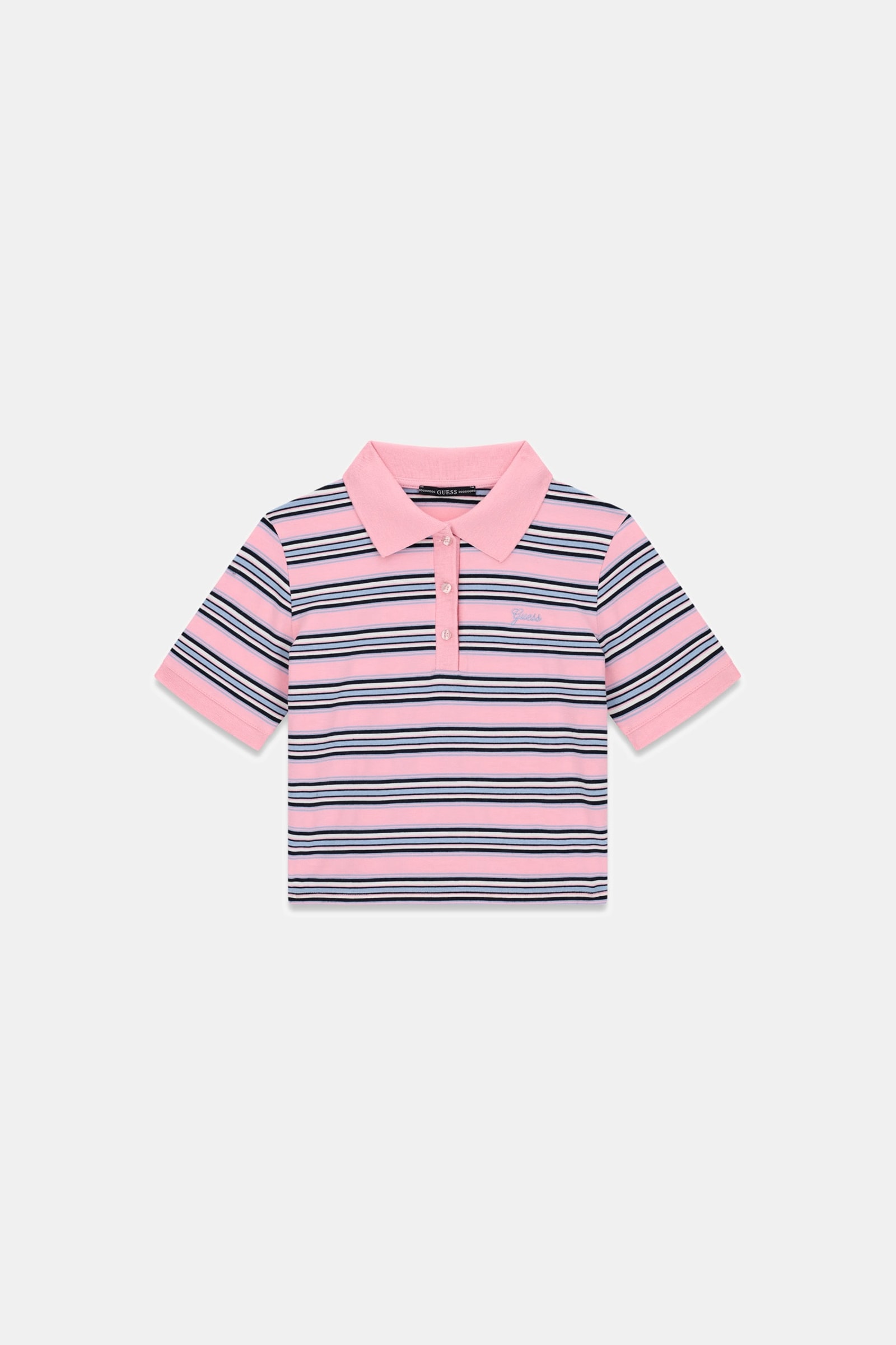 Guess Gestreept Poloshirt for women in roze