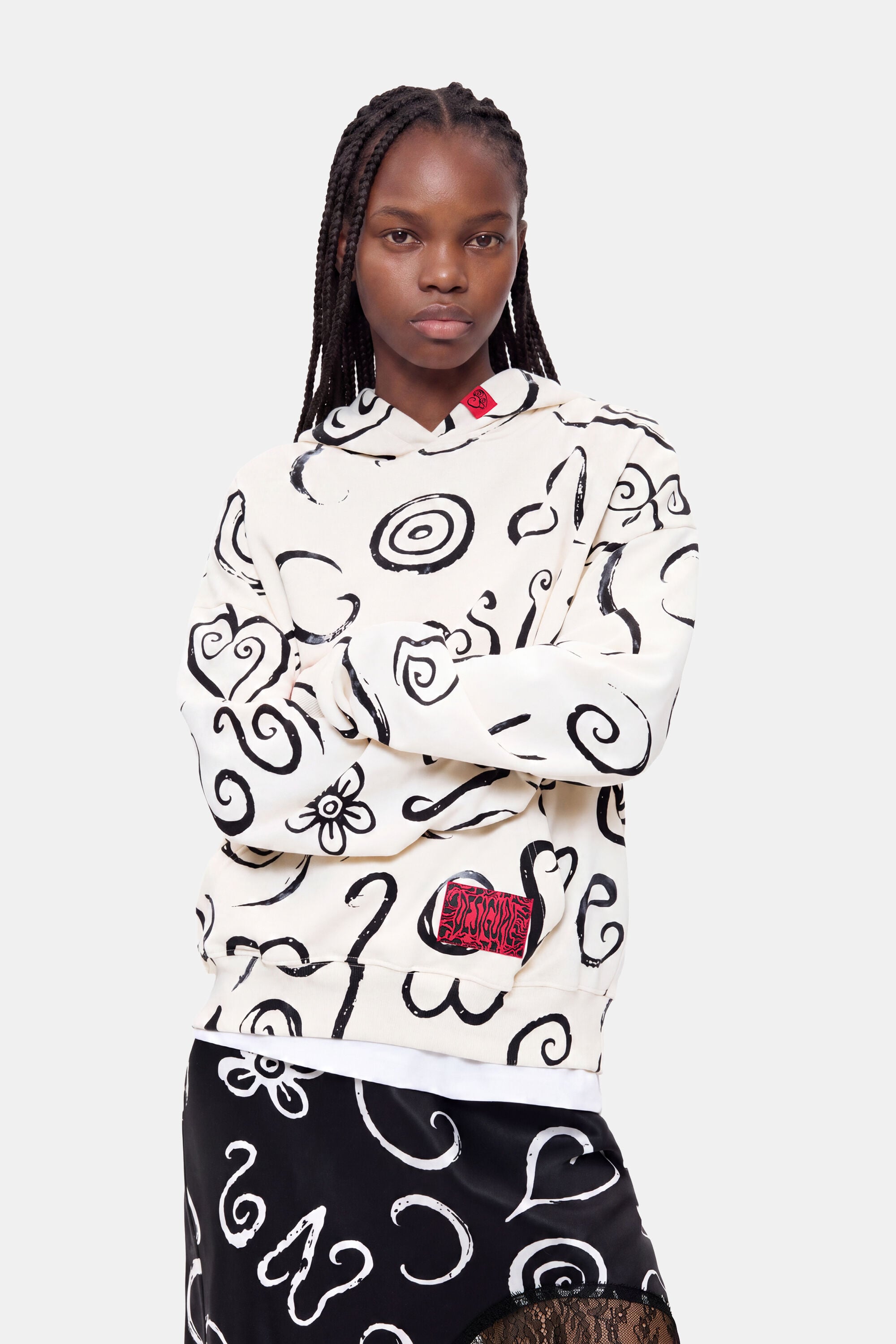 Desigual Bedrukte sweatshirt van 100% katoen