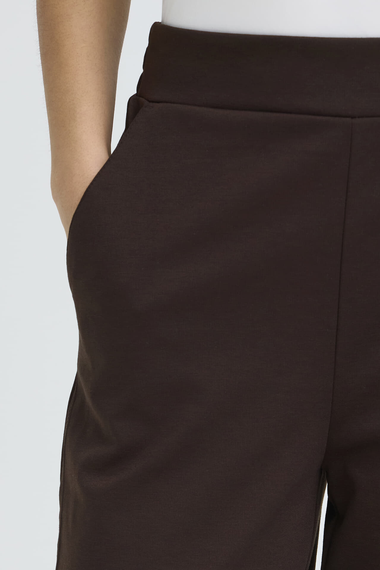 Ichi Pantalon Kate Barrel Bruin dames