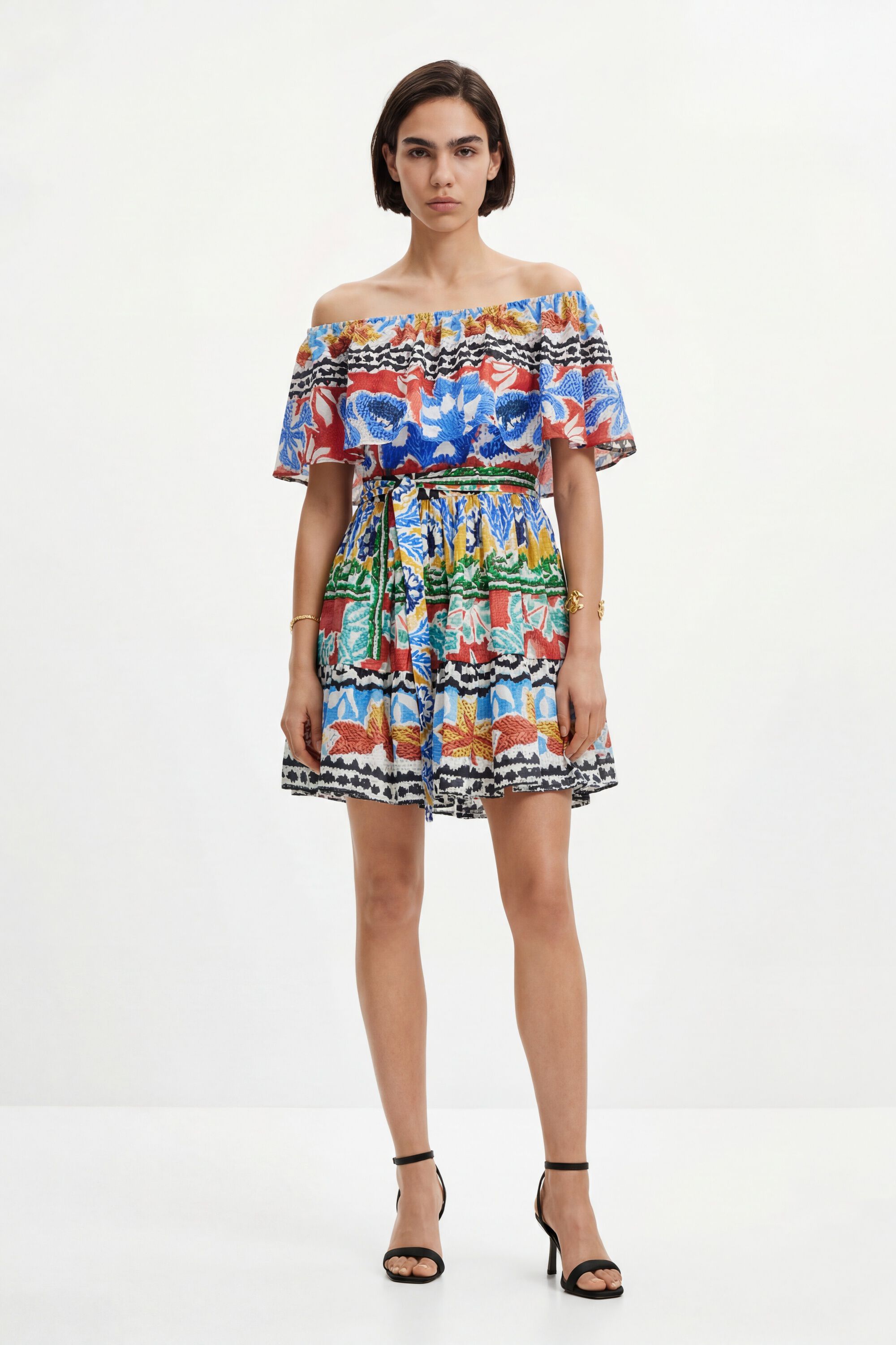 Desigual Korte etnische jurk Stella Jean
