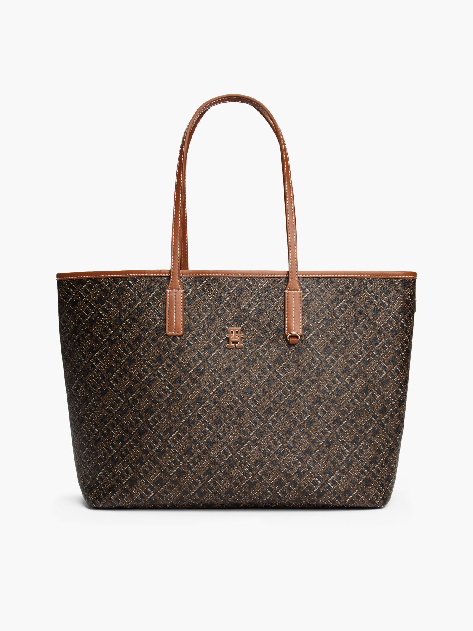 Tommy Hilfiger TH Monoplay shopper in bruin