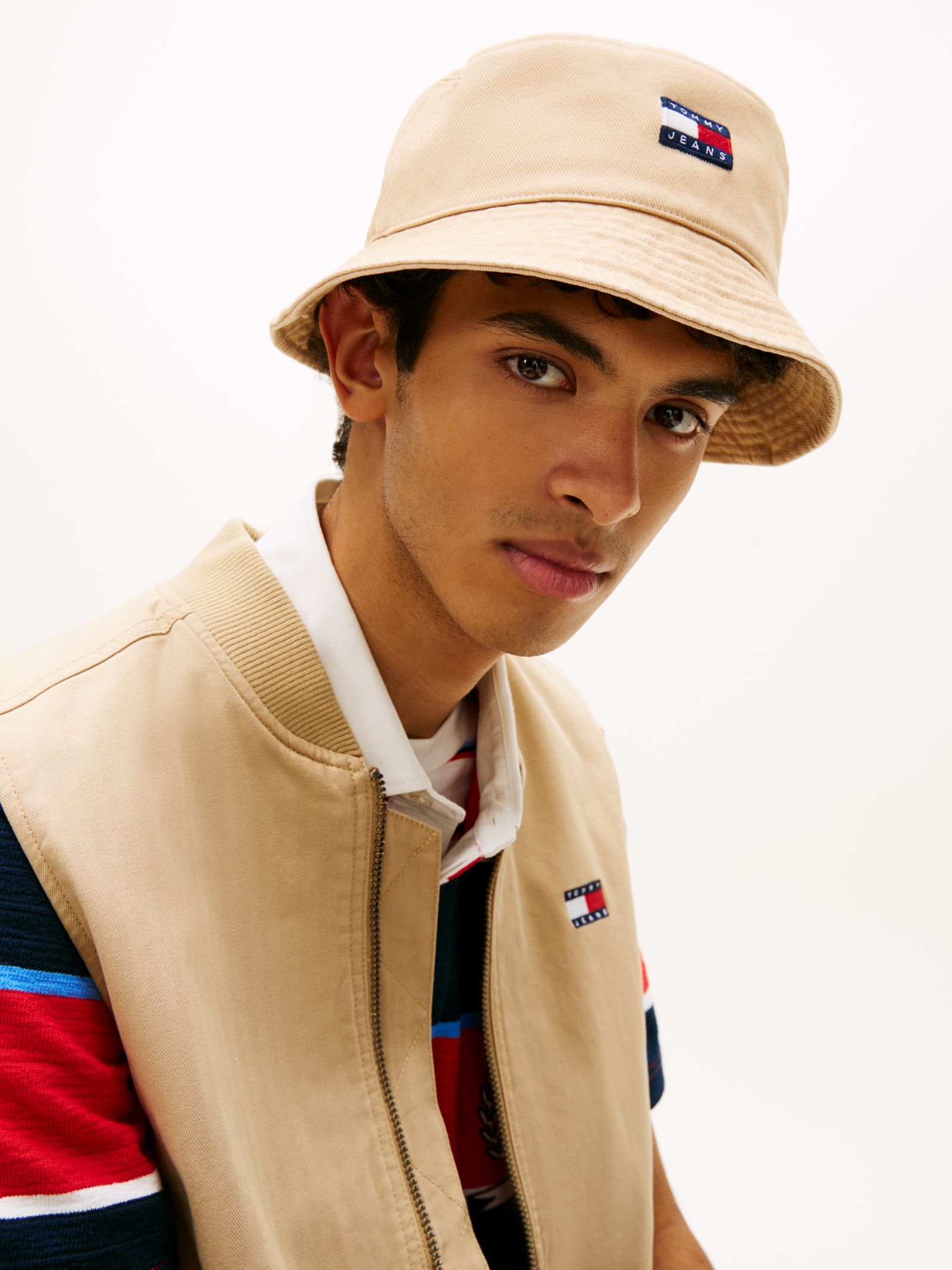 Tommy Jeans Gewassen vissershoed met Heritage Logo