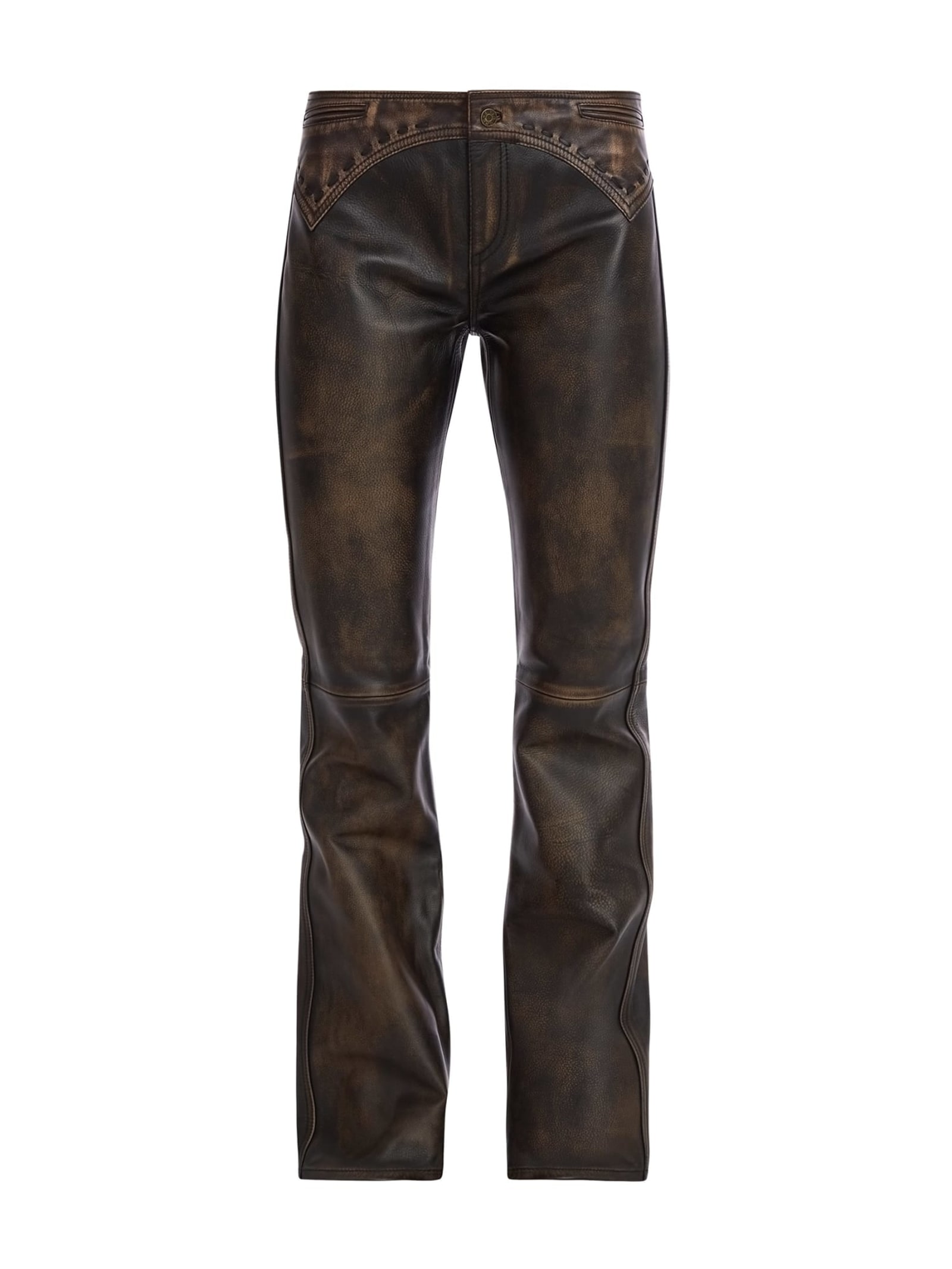 Guess Leren Flare-Broek