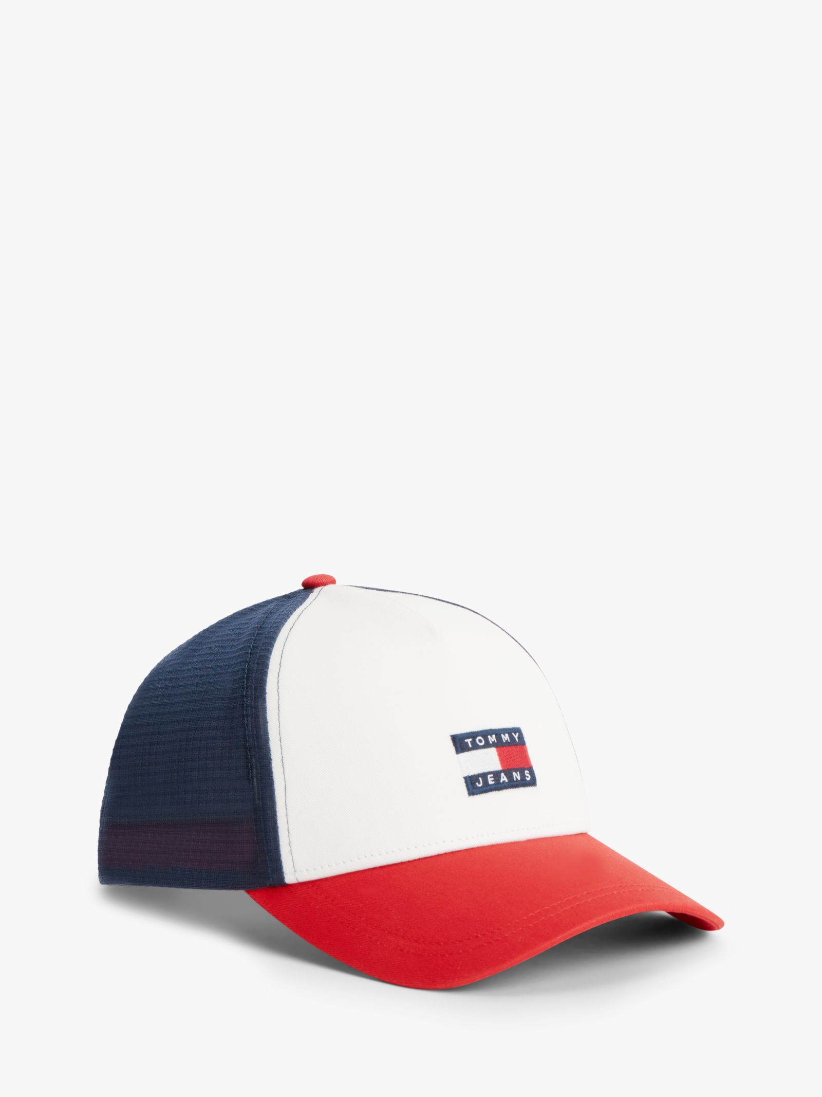 Tommy Jeans Heritage signature colour blocked truckerpet in multicolor