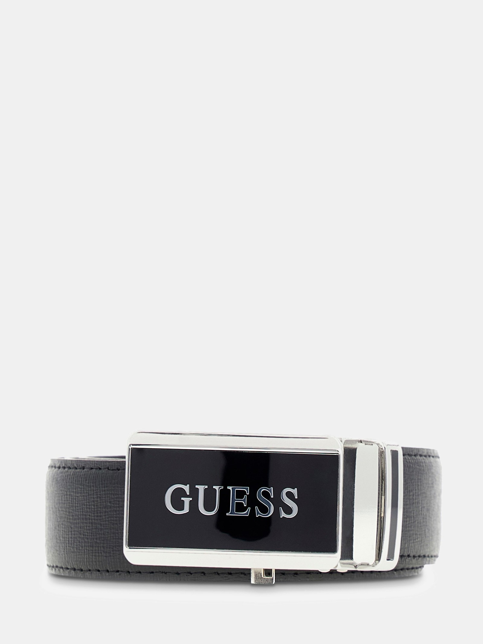 Guess Echte Leren Riem for men in zwart