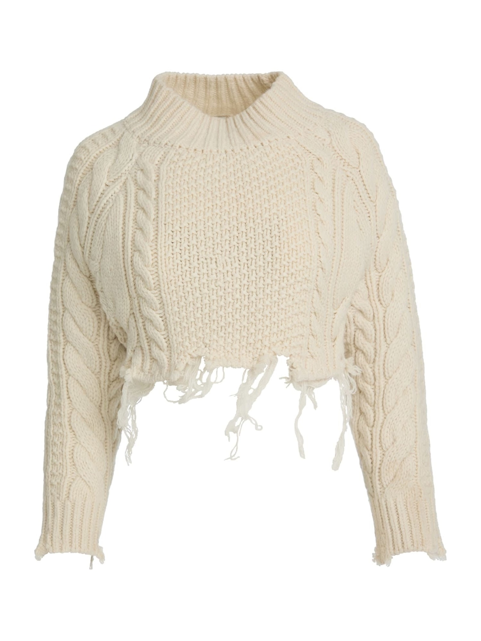 Guess Cropped Sweater Van Gemengde Wol