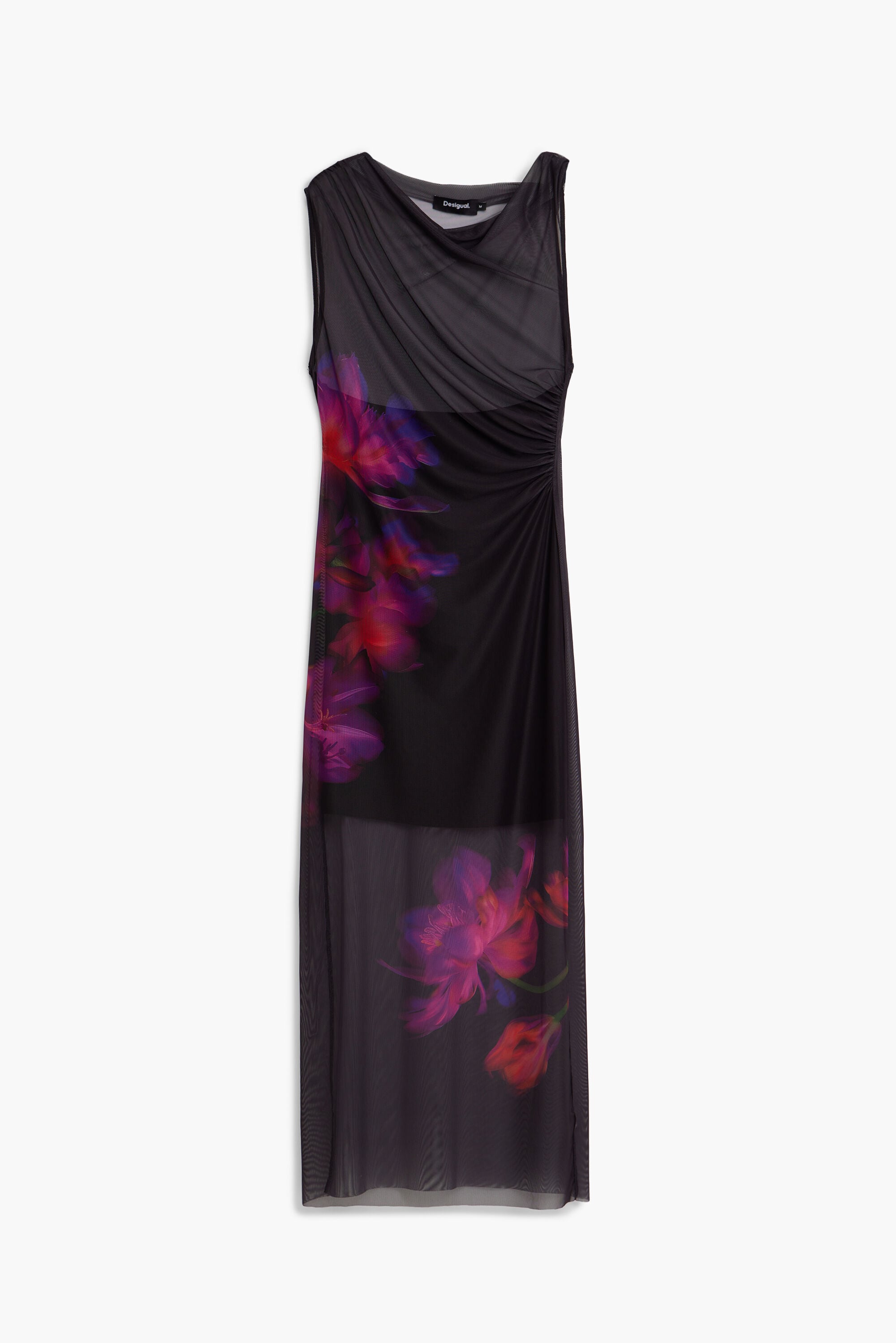 Desigual Bloemen tule jurk