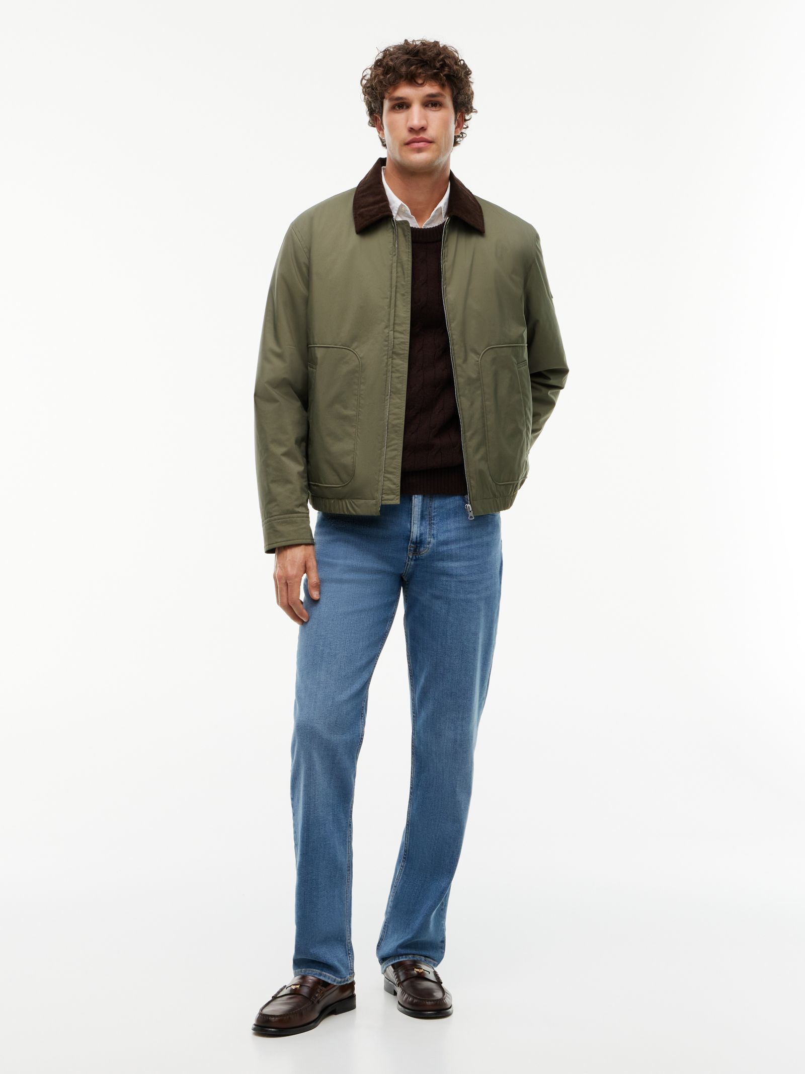 Tommy Hilfiger Gewatteerd Ivy jack van ripstop jas met ritssluiting in groen
