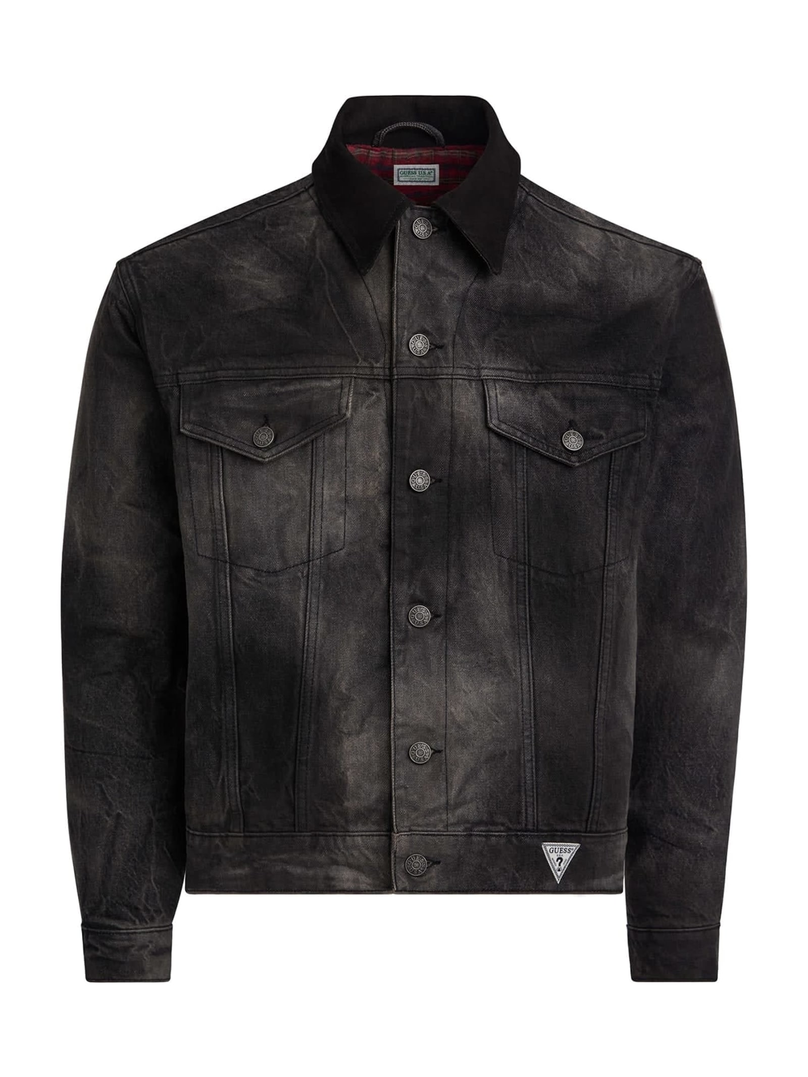Guess Denim Truckerjack voor heren in zwart