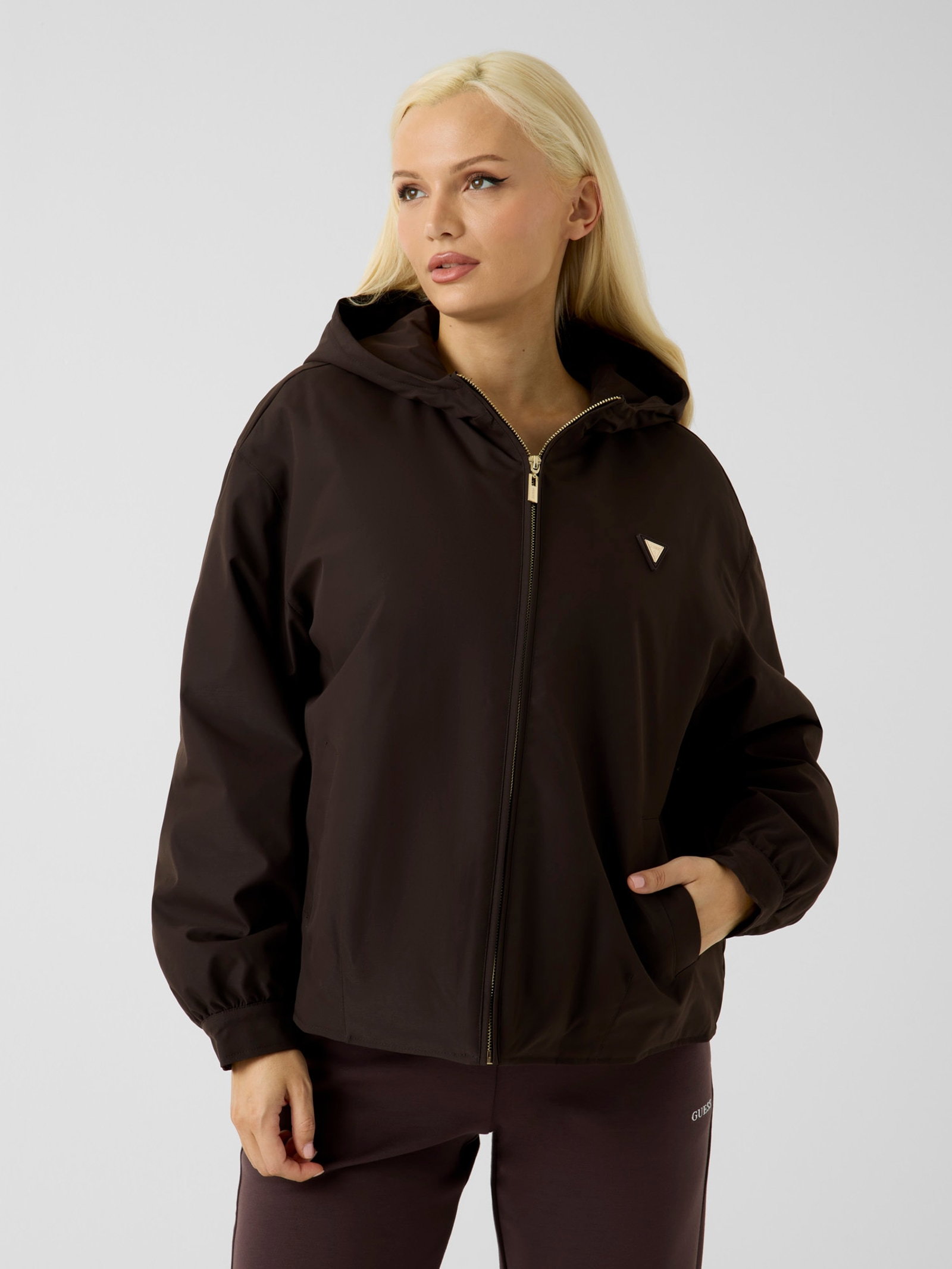 Guess Jack Met Capuchon voor dames in bruin