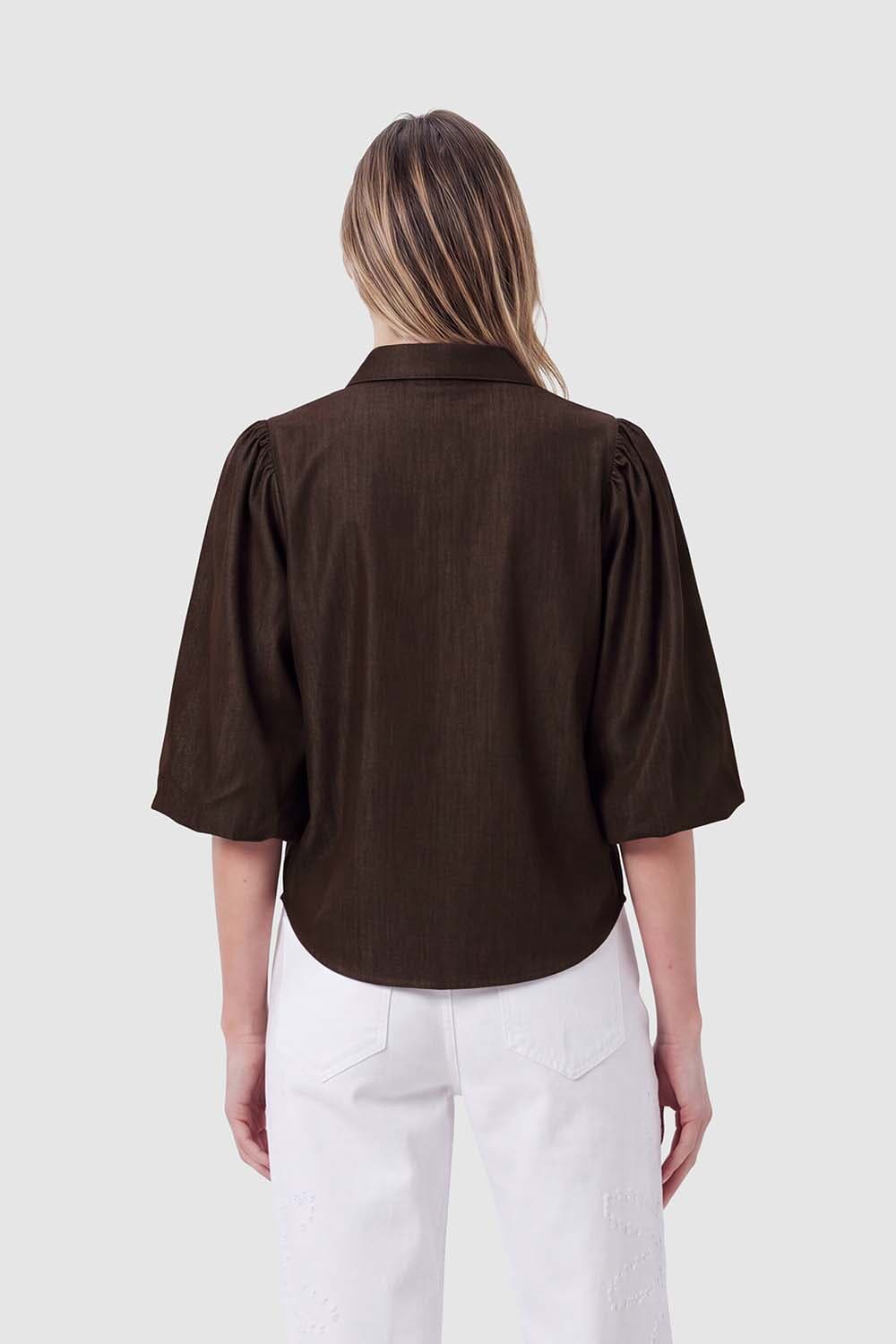 Florez Blouse Bibi Taupe dames