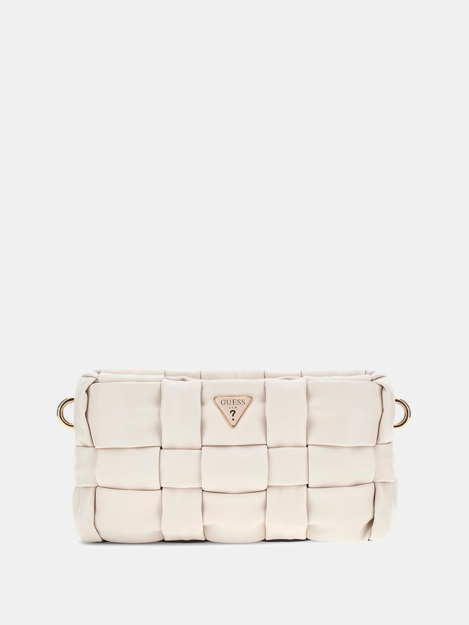 Guess Mini-Crossbody Marion Gevlochten in beige