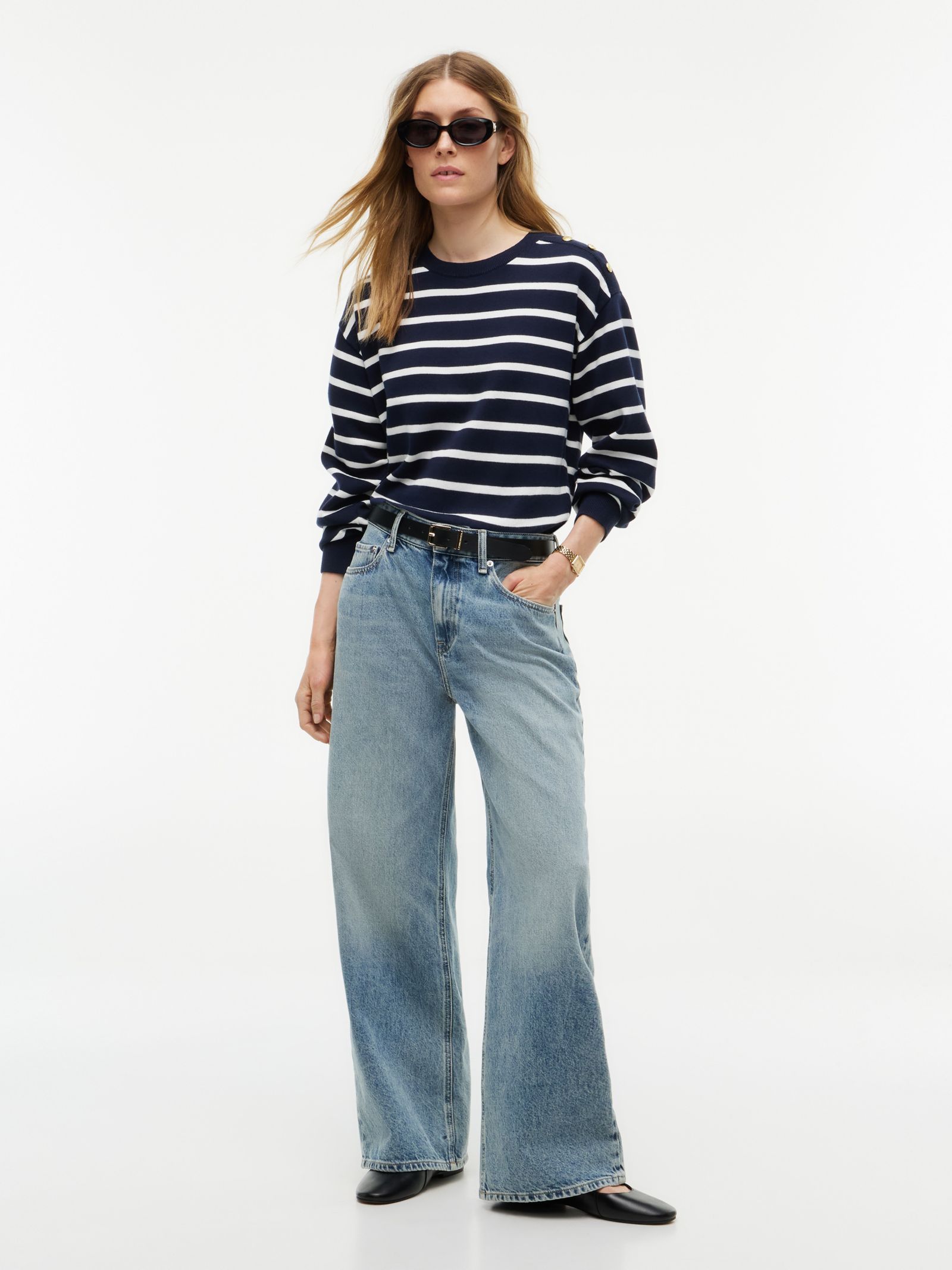 Tommy Hilfiger Nola low rise straight jeans met fading
