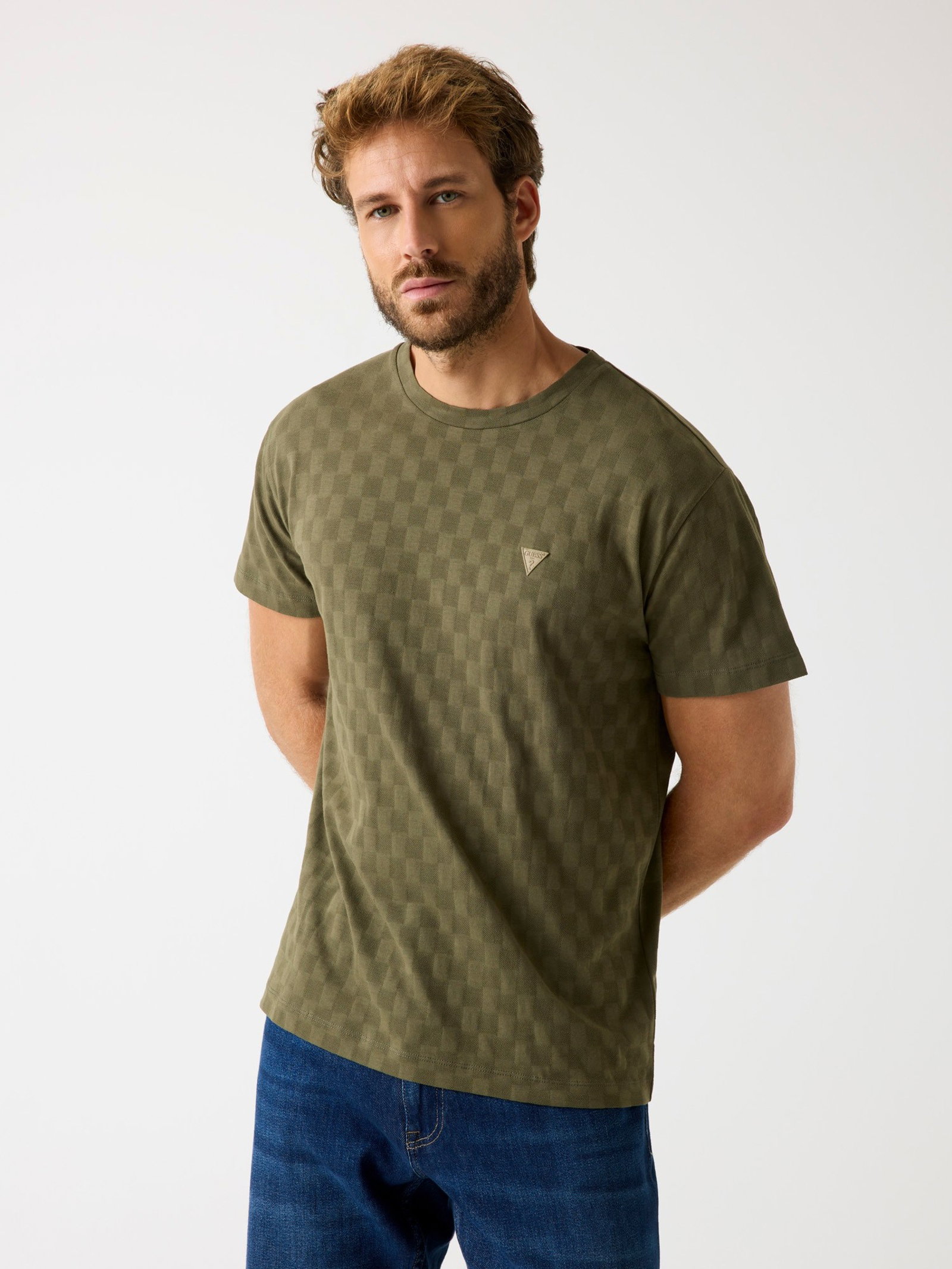 Guess Geruit T-Shirt