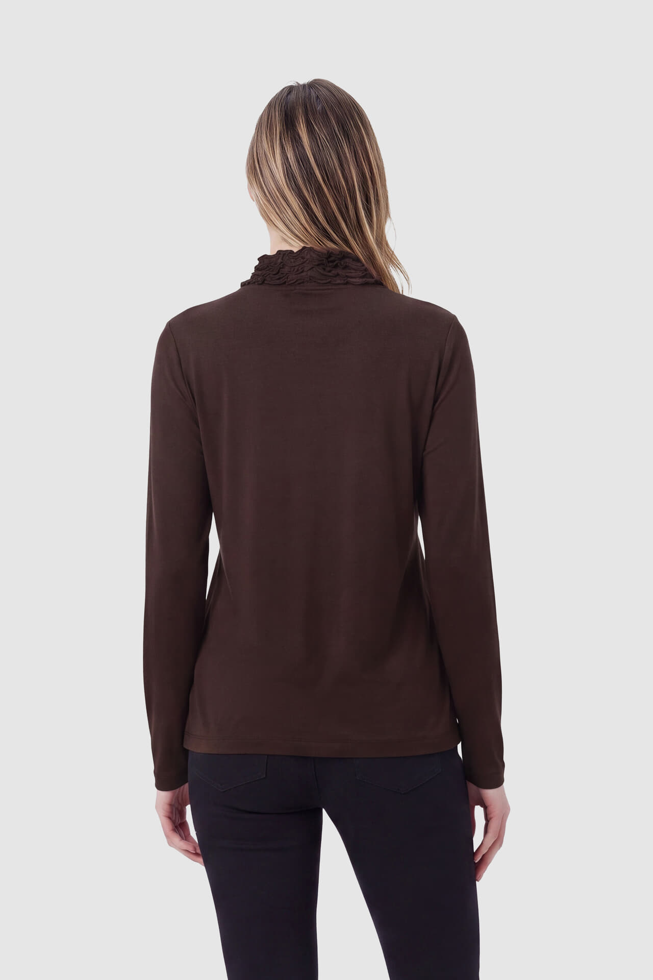 Bloomings Top Ruffle Bruin dames