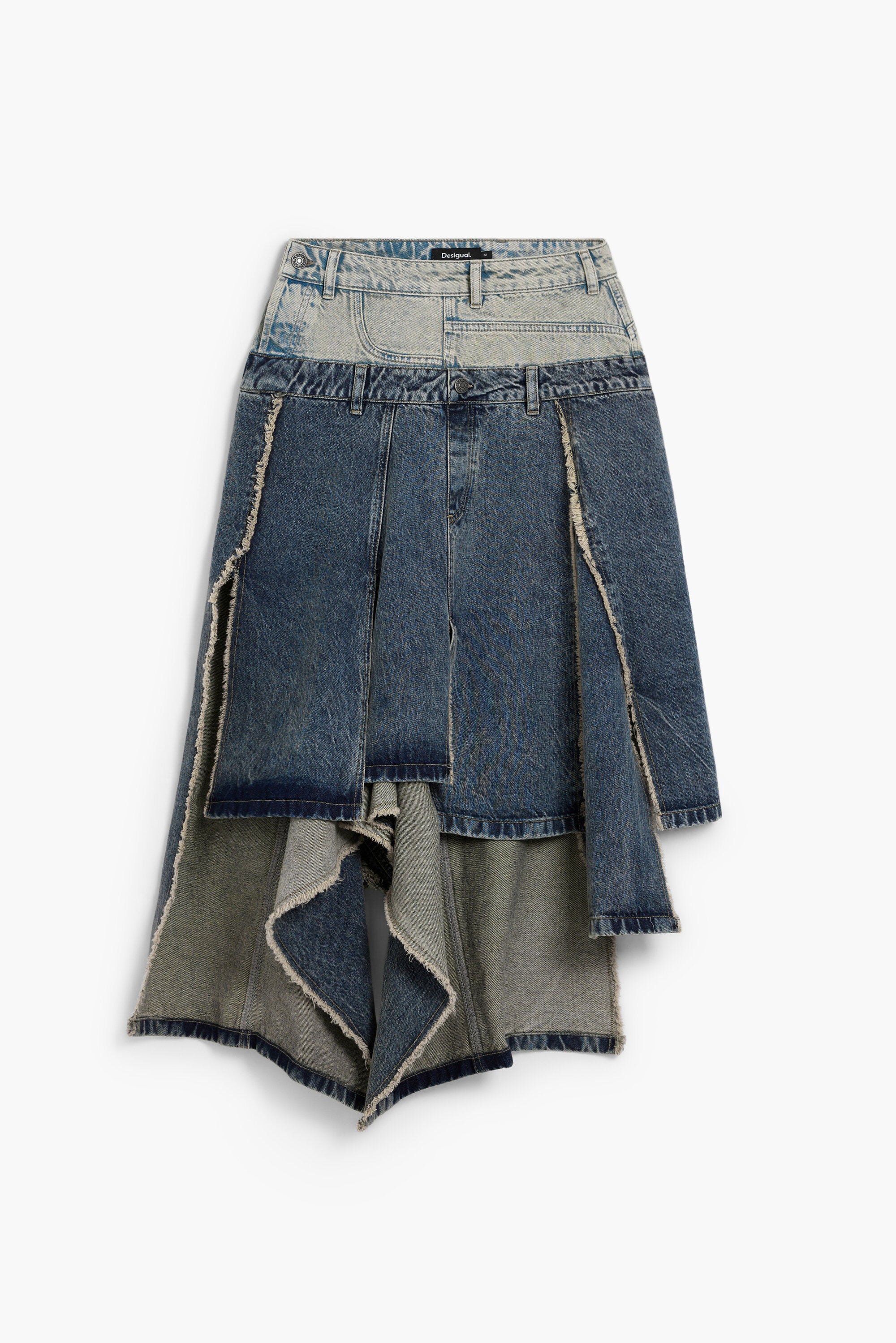 Desigual Lange rok met dubbele taille