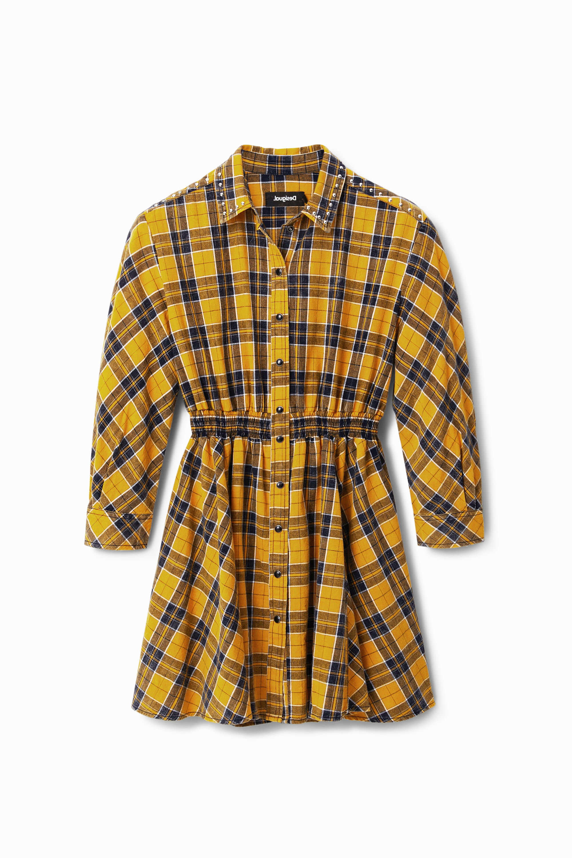 Desigual Midi-blousejurk in geel