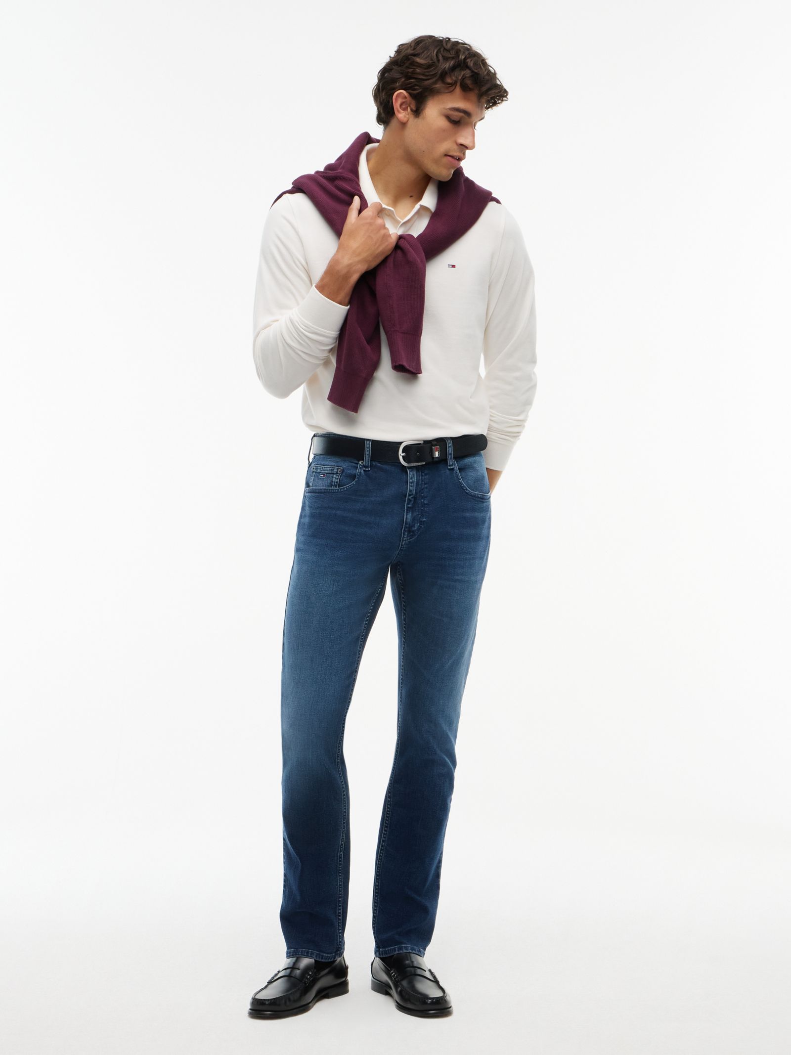 Tommy Jeans Scanton slim jeans met fading in blauw