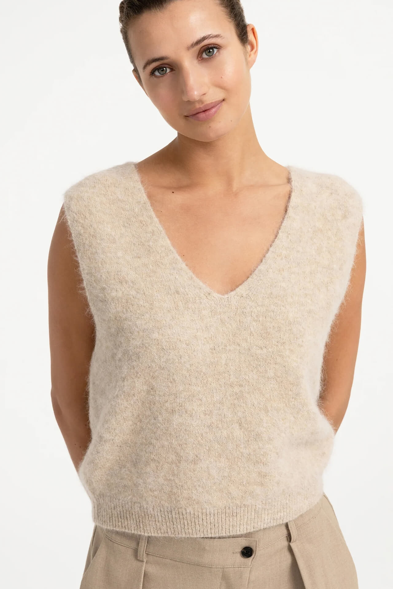 Yaya Spencer Beige dames in beige