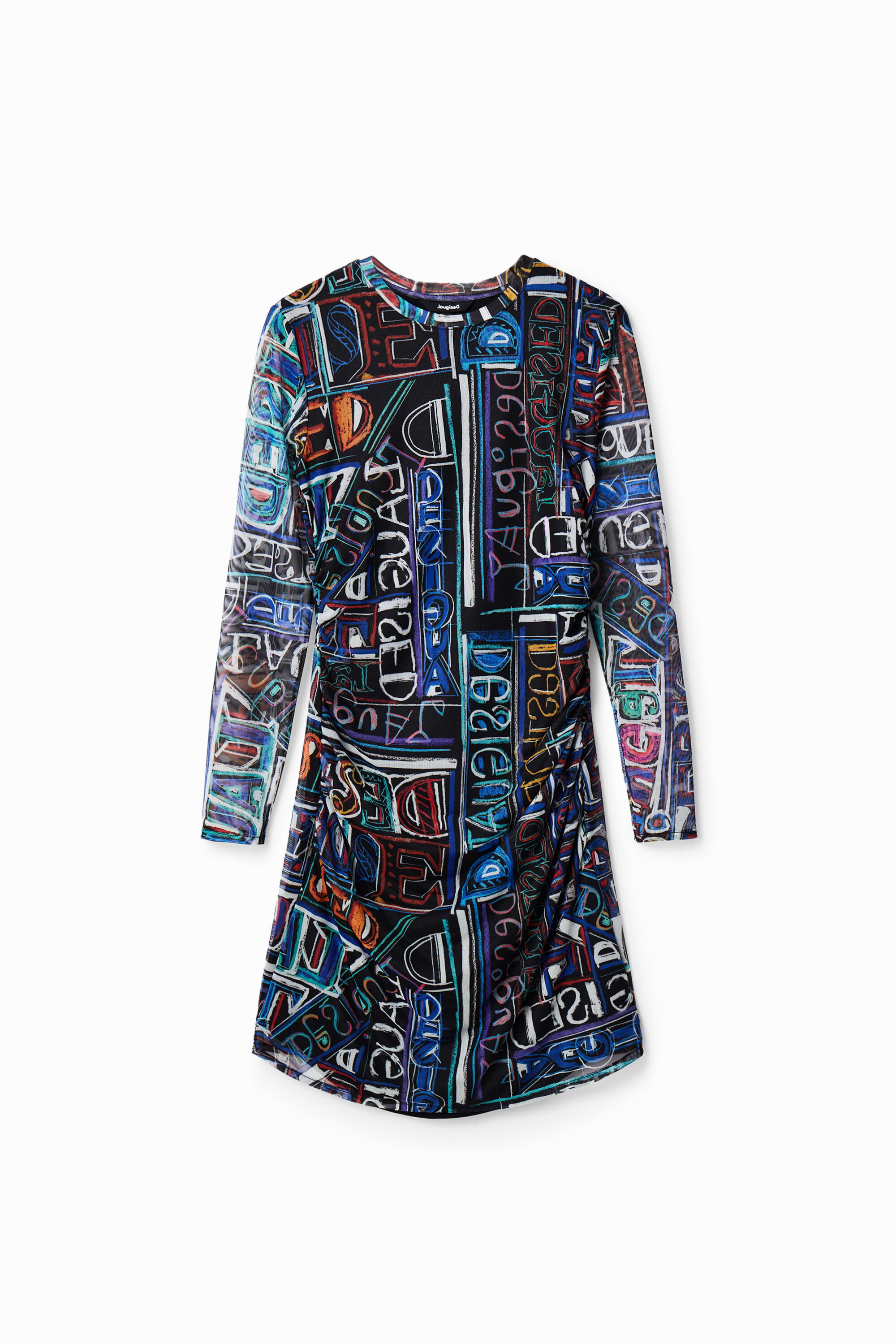 Desigual Korte slim fit jurk van tule