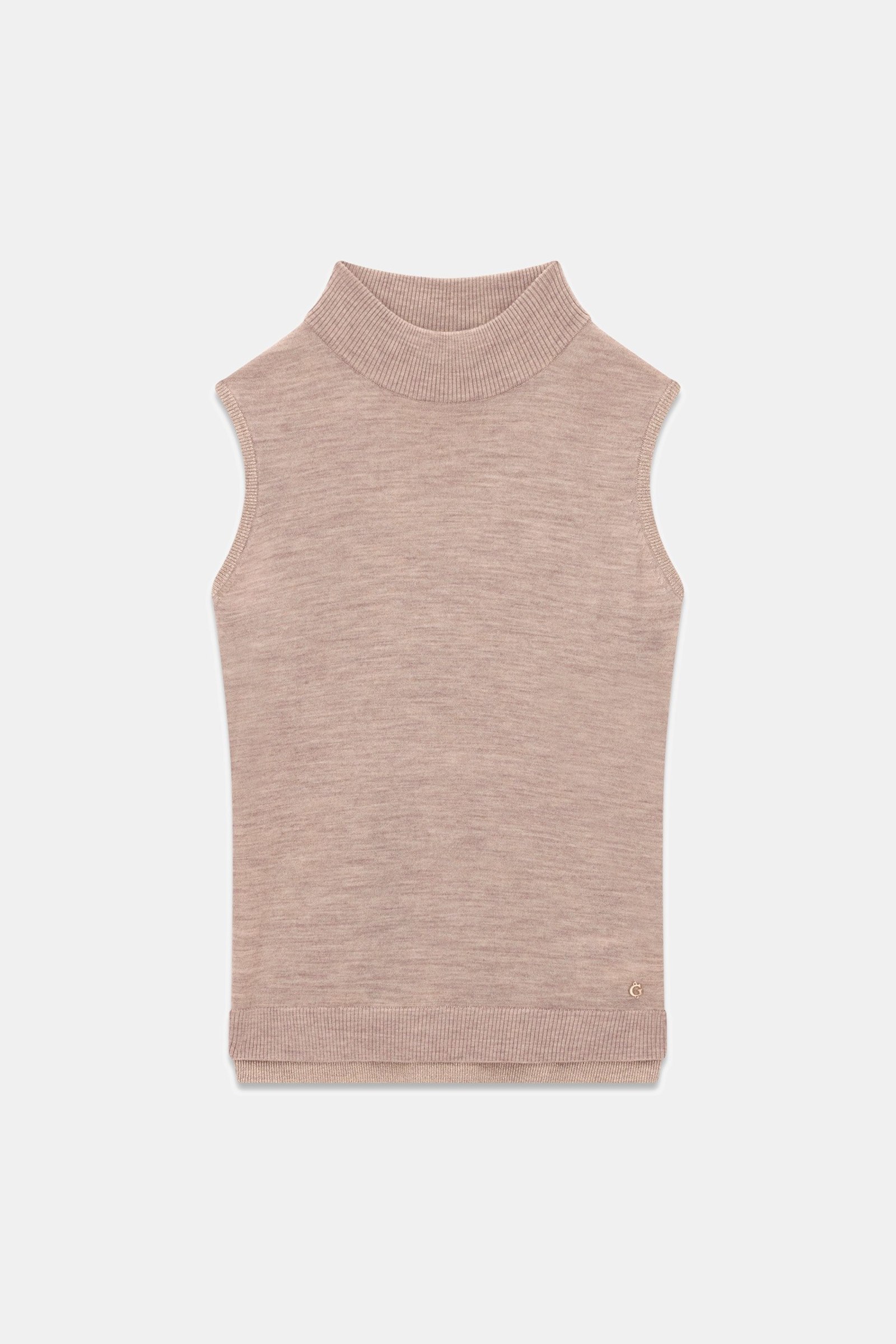 Guess Wollen Lurex Top in beige