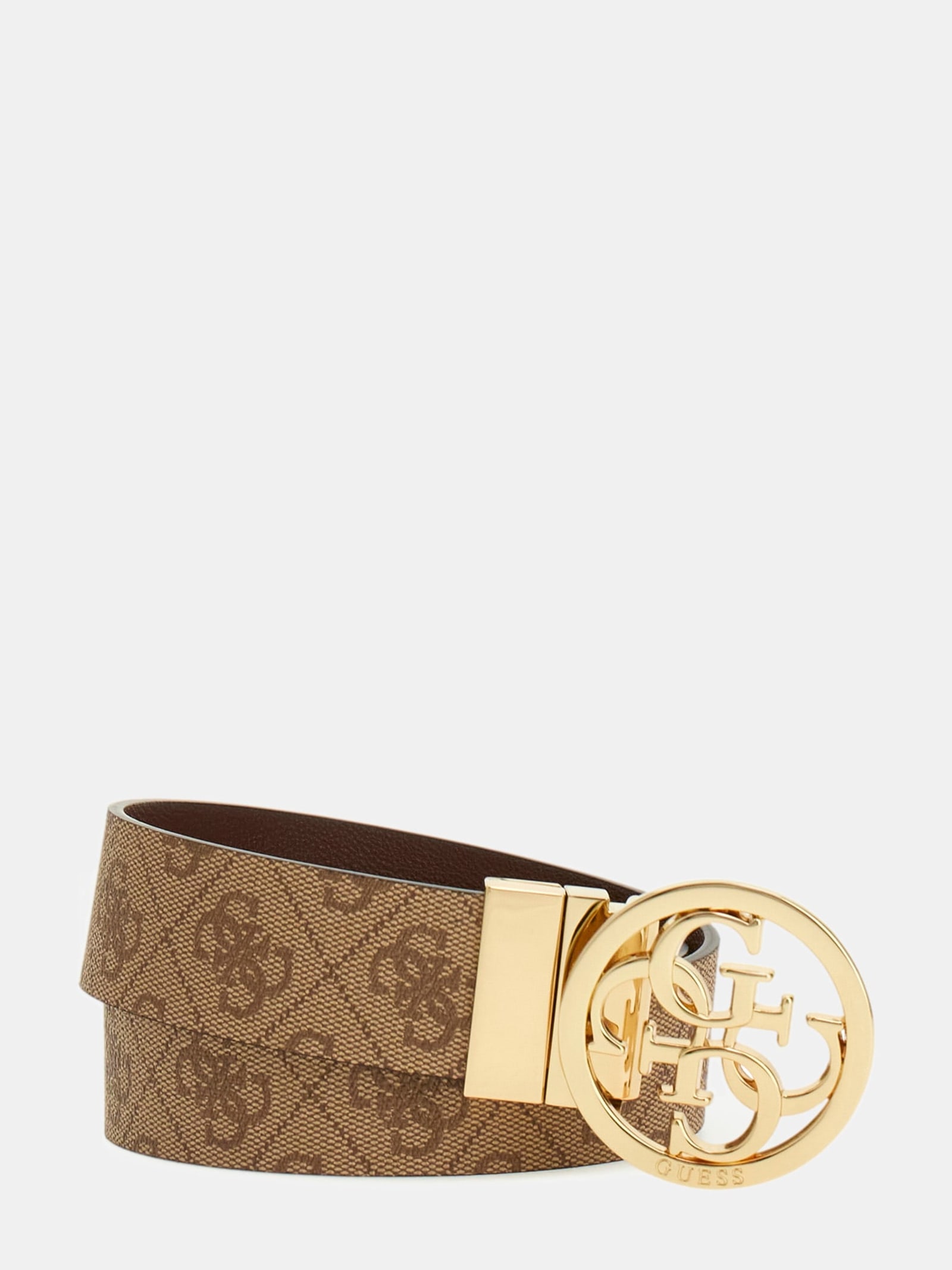 Guess Ceintuur Nolana 4G-Logo in bruin