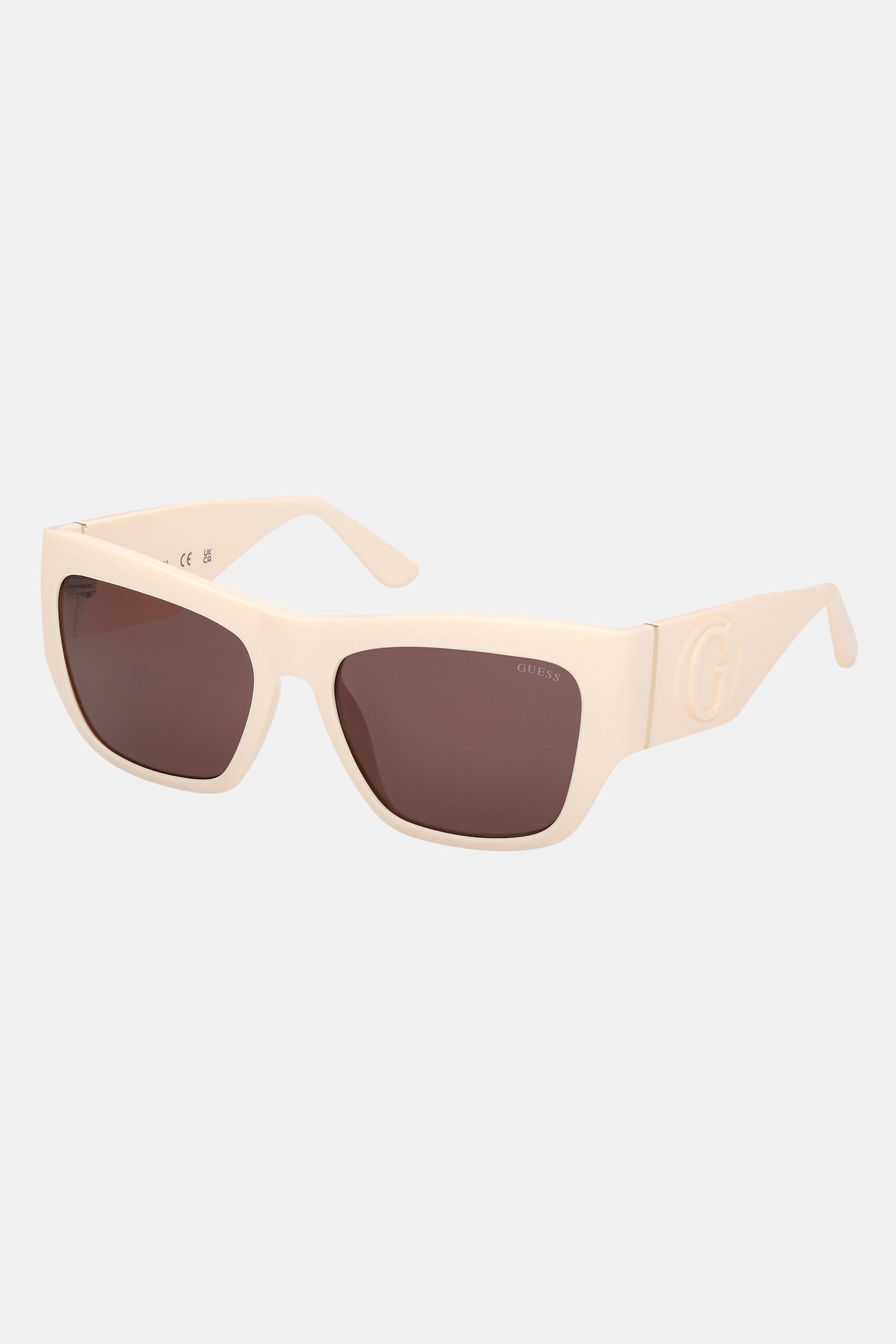 Guess Vierkante Zonnebril voor dames in wit