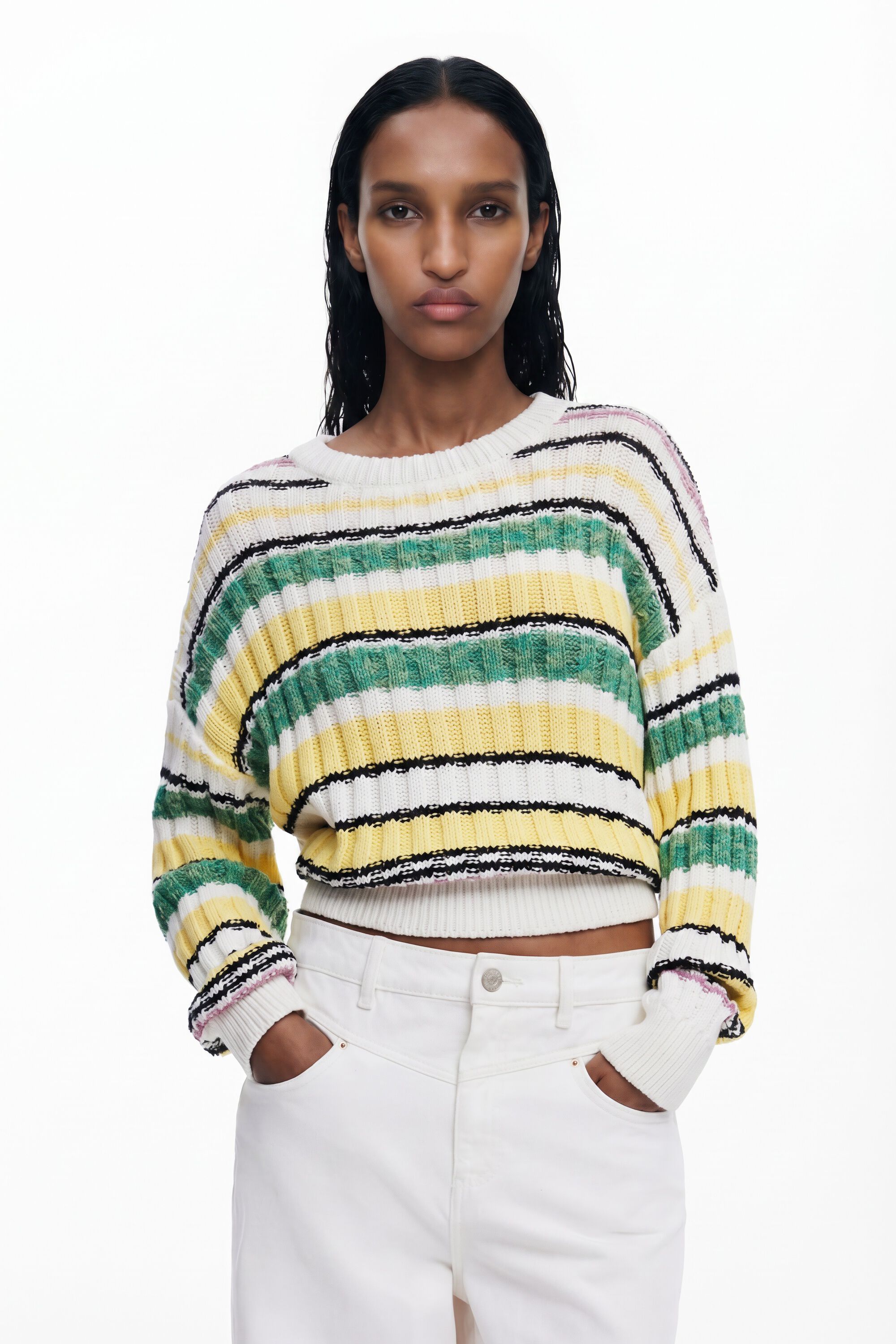 Desigual Gestreepte trui in kleuren