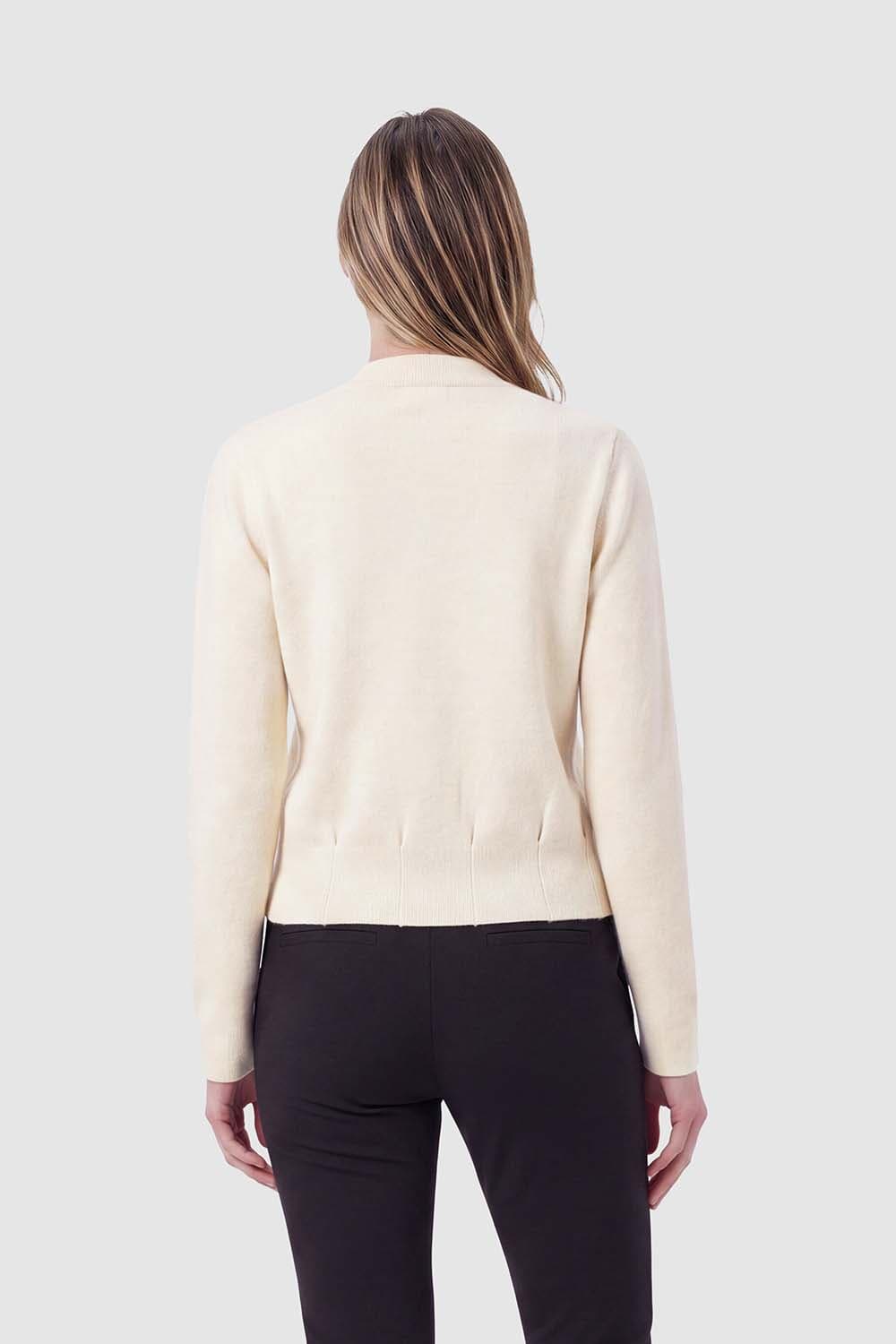 Bloomings Vest Crew Neck Beige dames