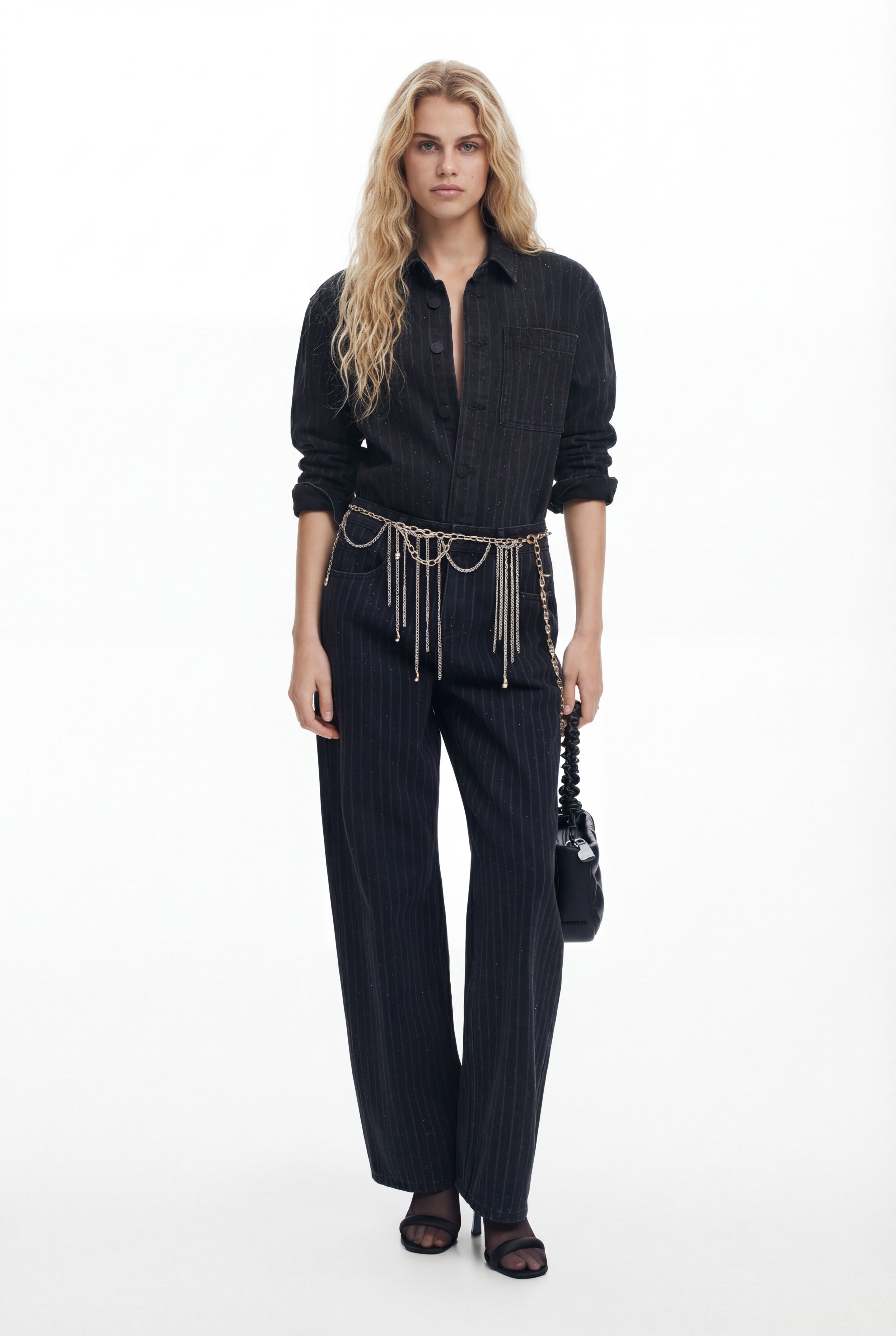 Desigual Rechte jeans met stiksels