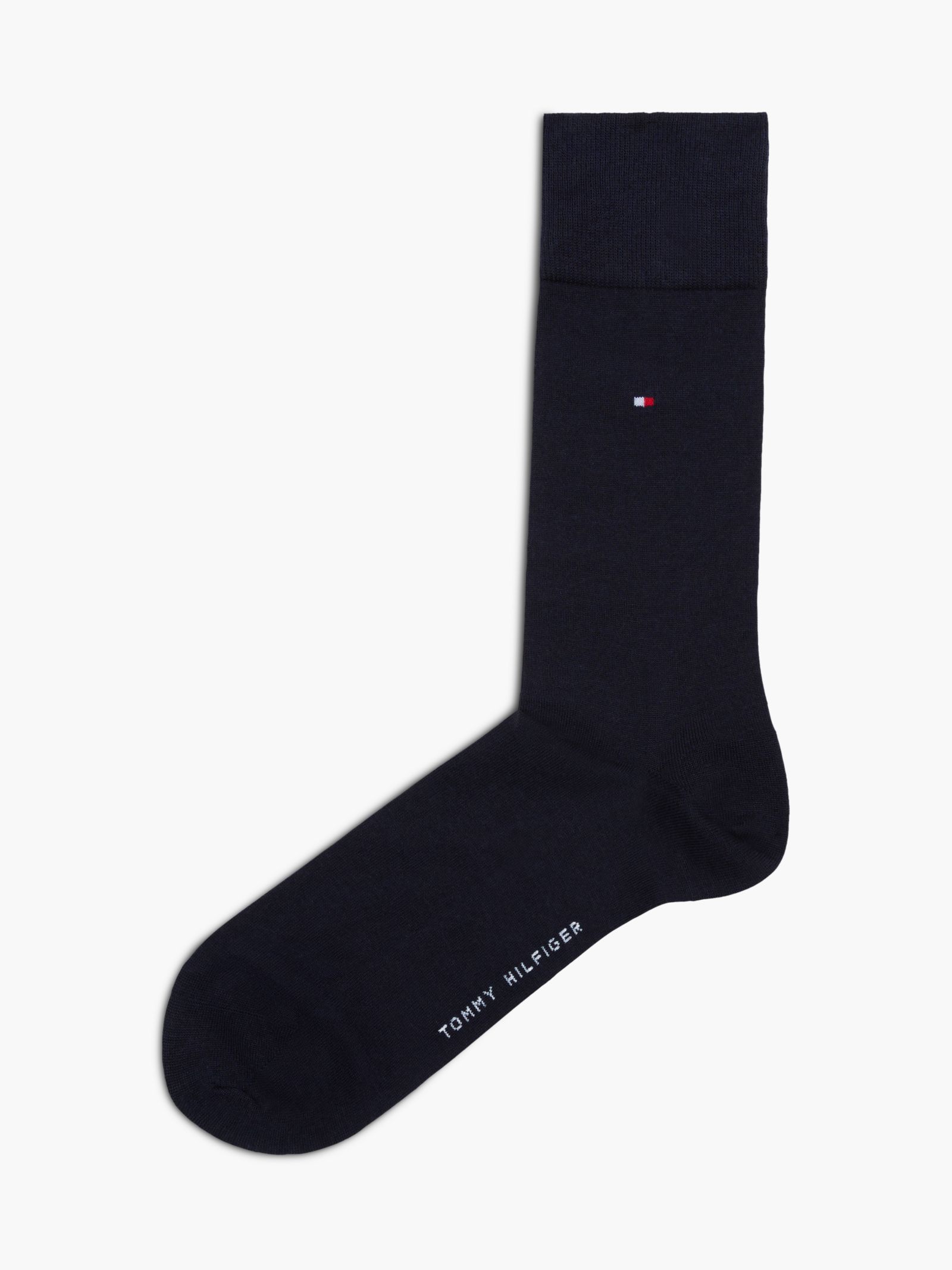 Tommy Hilfiger Set van 1 paar sokken met geborduurde vlag en kasjmier in marine