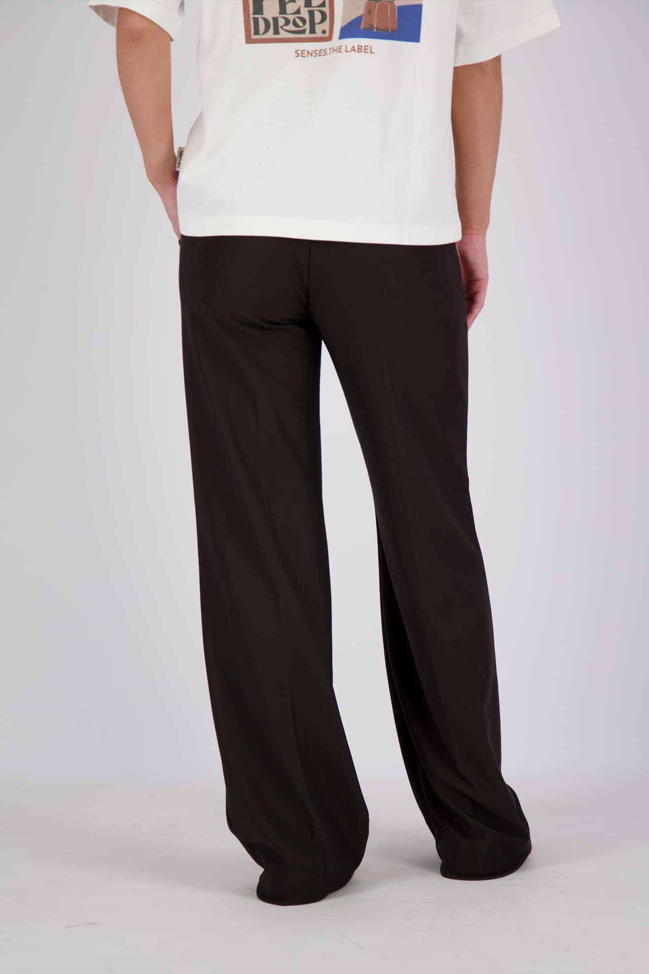 Para Mi Broek Mira Twill Jersey Bruin dames