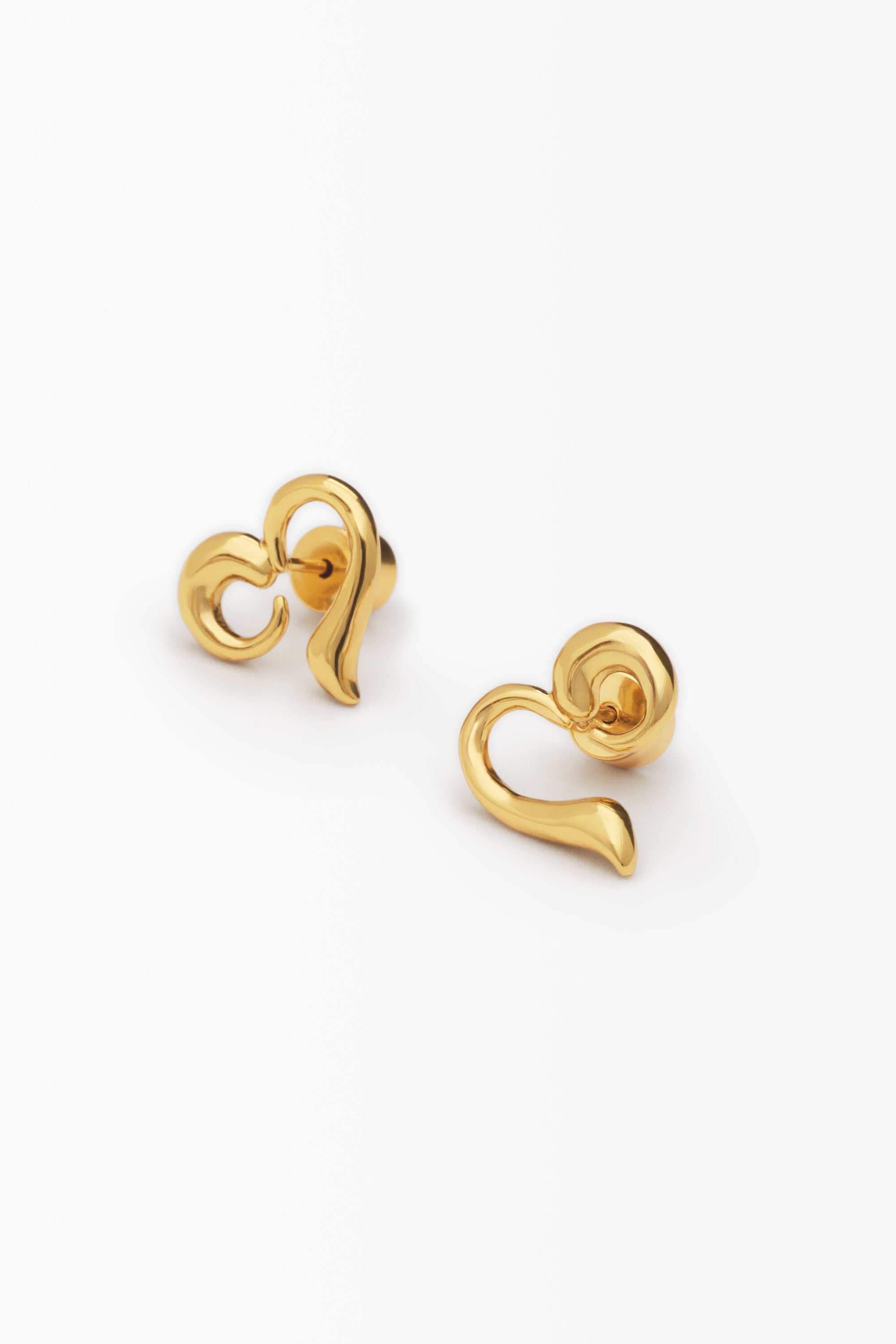 Desigual Hartvormige oorbellen zalio in goud