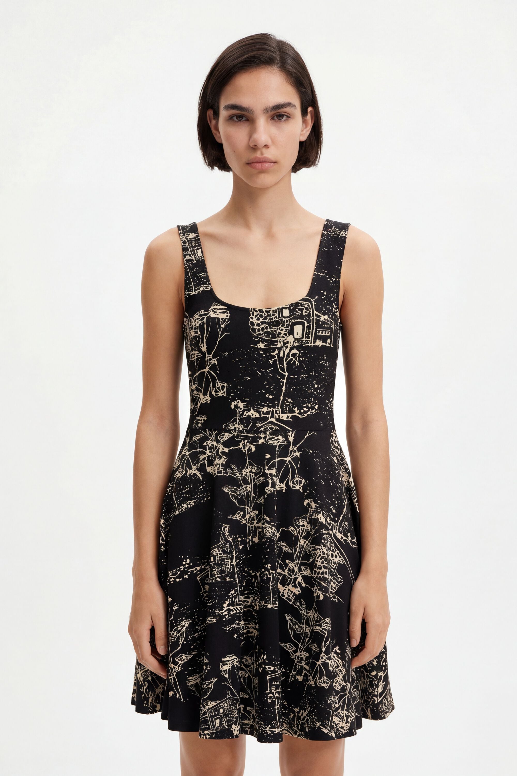 Desigual Skaterjurk schouderbandjes