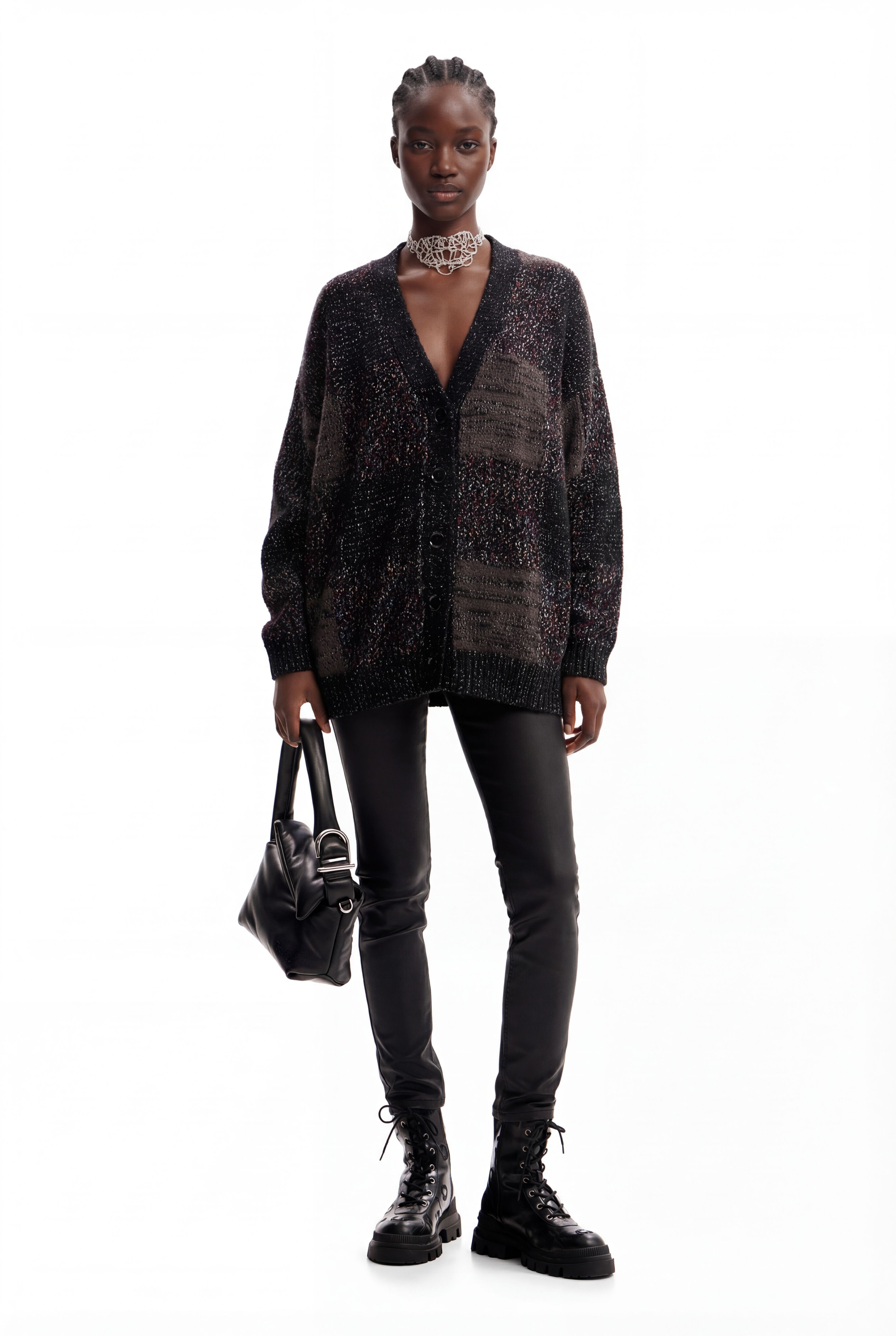 Desigual Oversized geruit vest