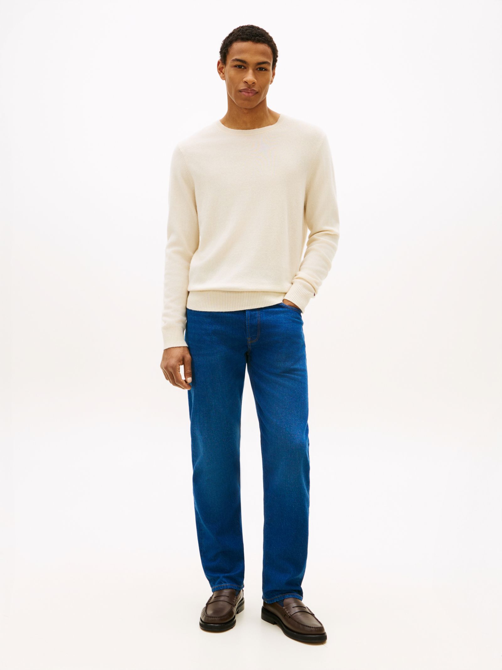 Tommy Hilfiger Dover regular straight jeans met fading in blauw