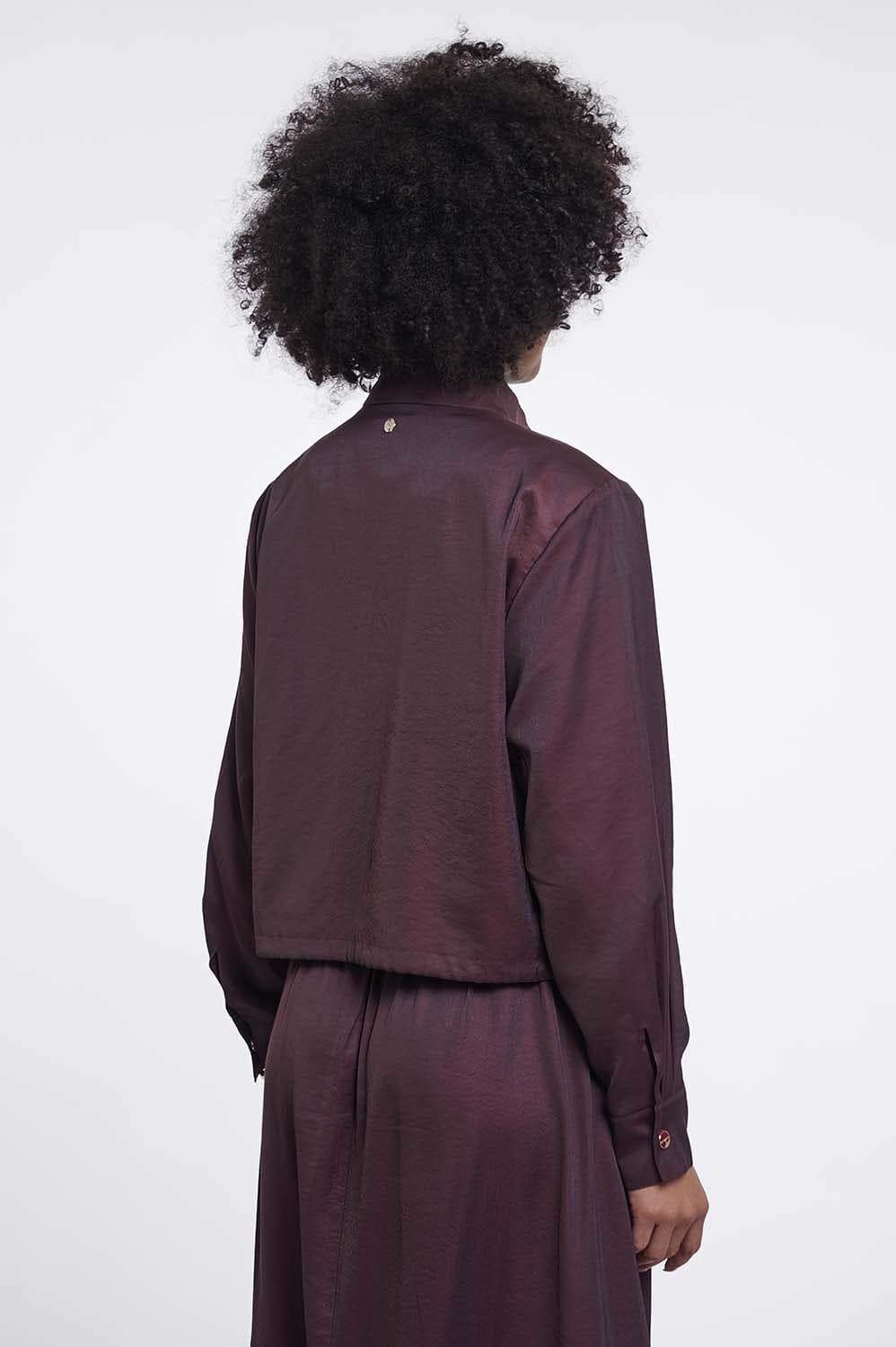 Rino & Pelle Rino & Pelle Blouson Jasje Gea Bordeaux Rood dames