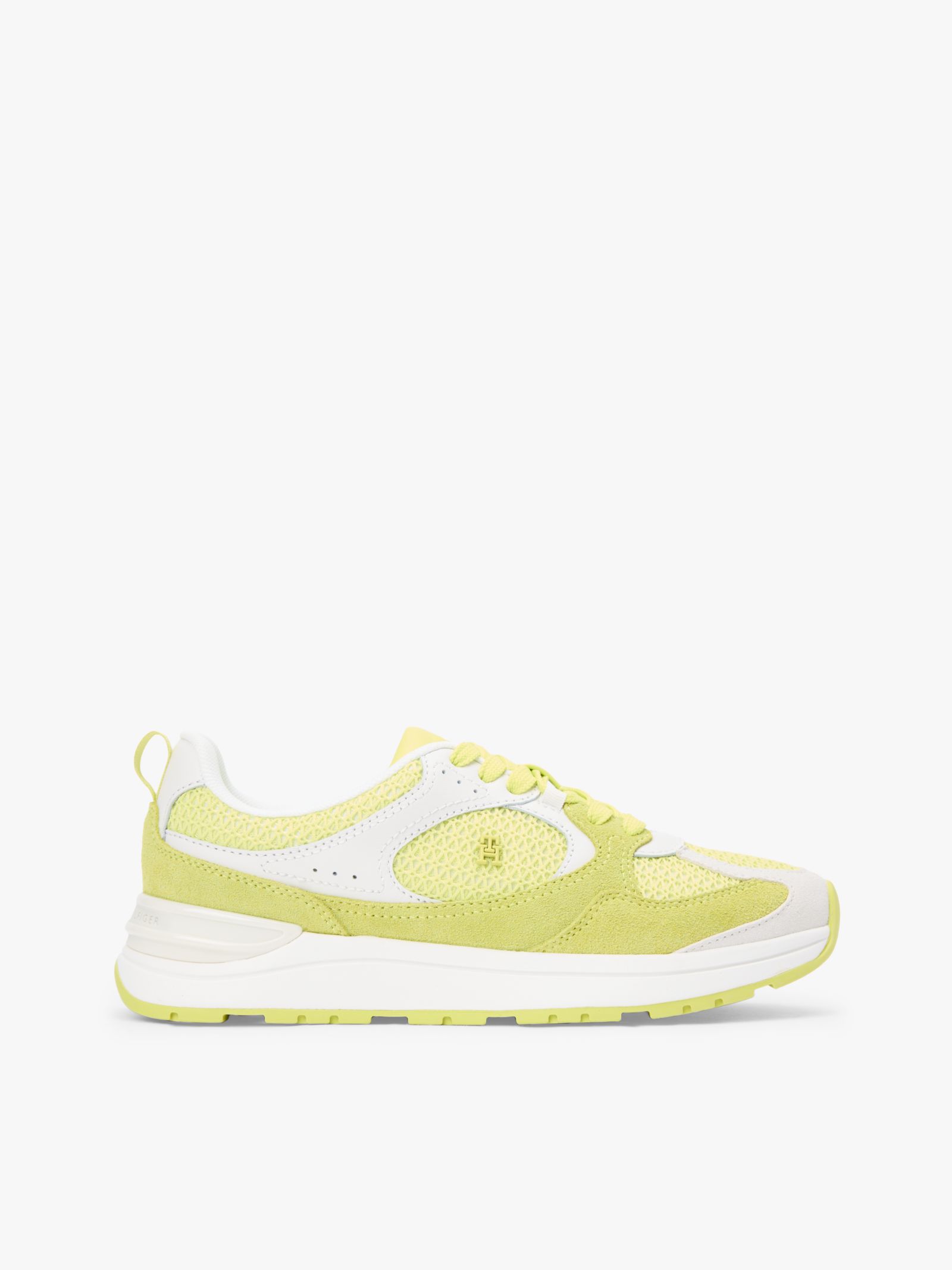 Tommy Hilfiger Getextureerde sneaker met ton sur ton monogram