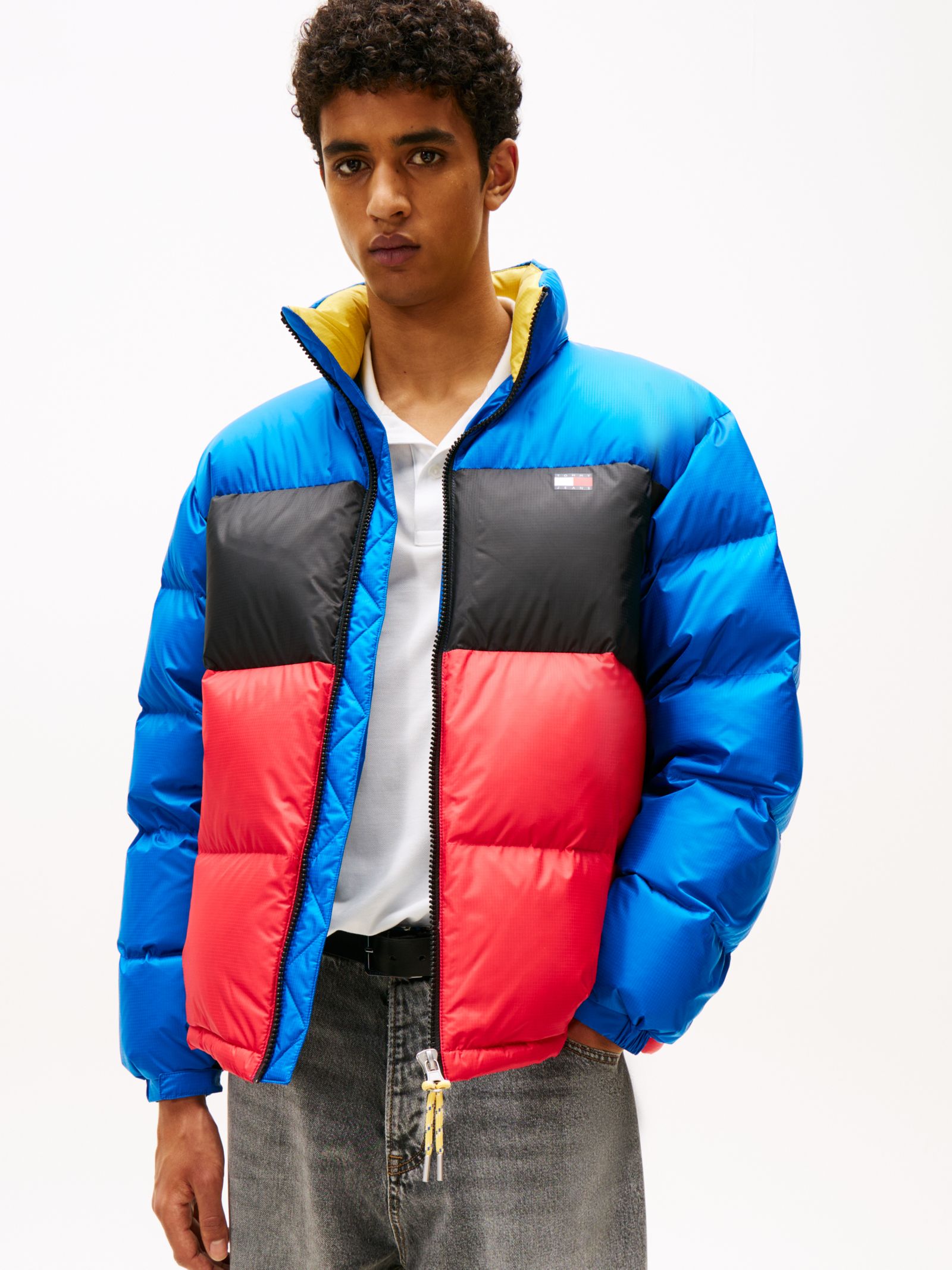 Tommy Jeans Alaska Relaxed Fit Pufferjack met dons