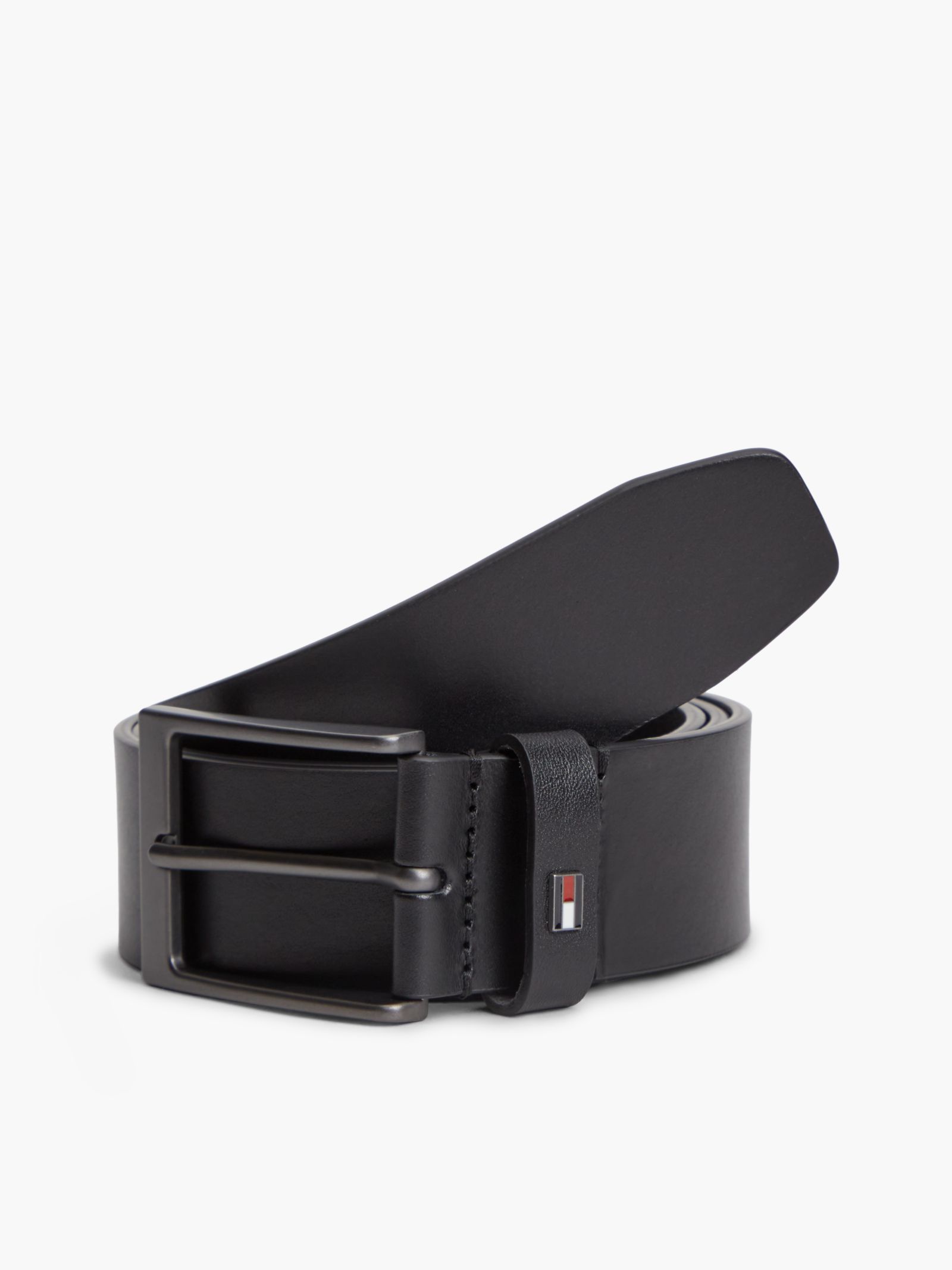 Tommy Hilfiger Leren riem met tonale rechthoekige gesp