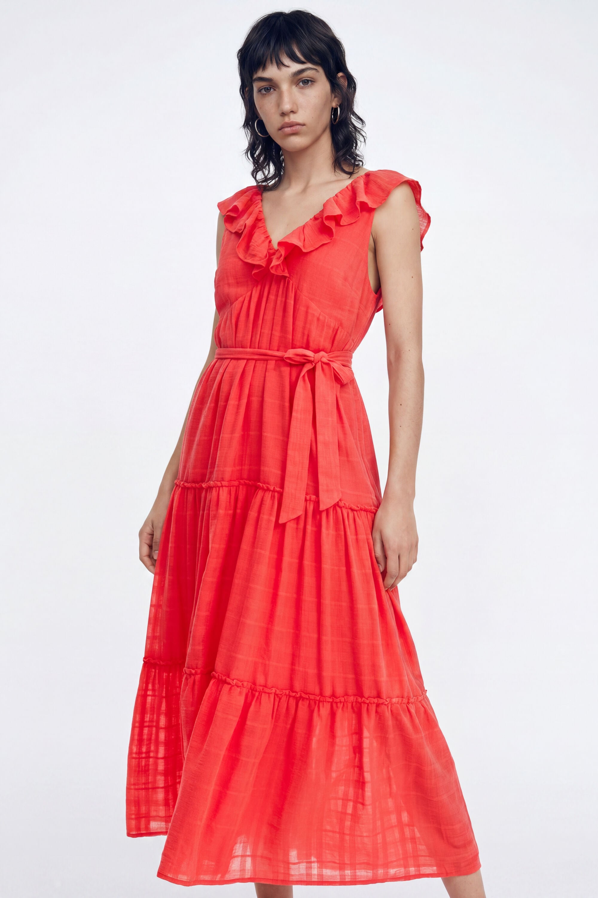 Desigual Midi-jurk met ruches