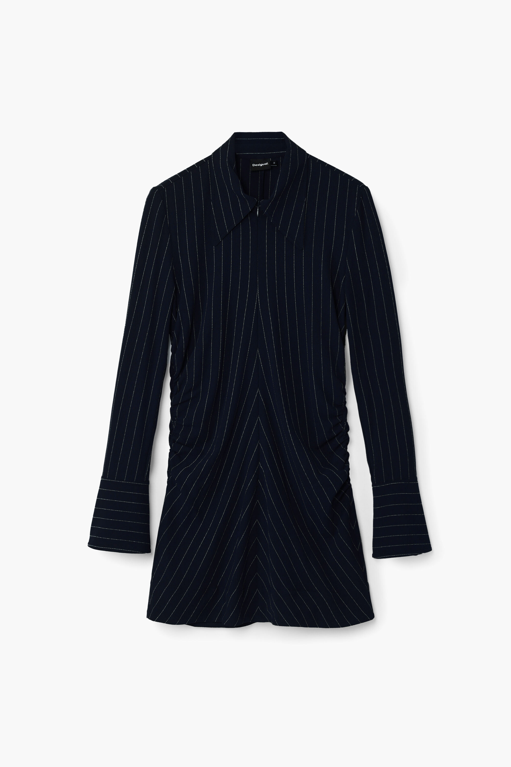 Desigual Gestreepte slim fit jurk in marine