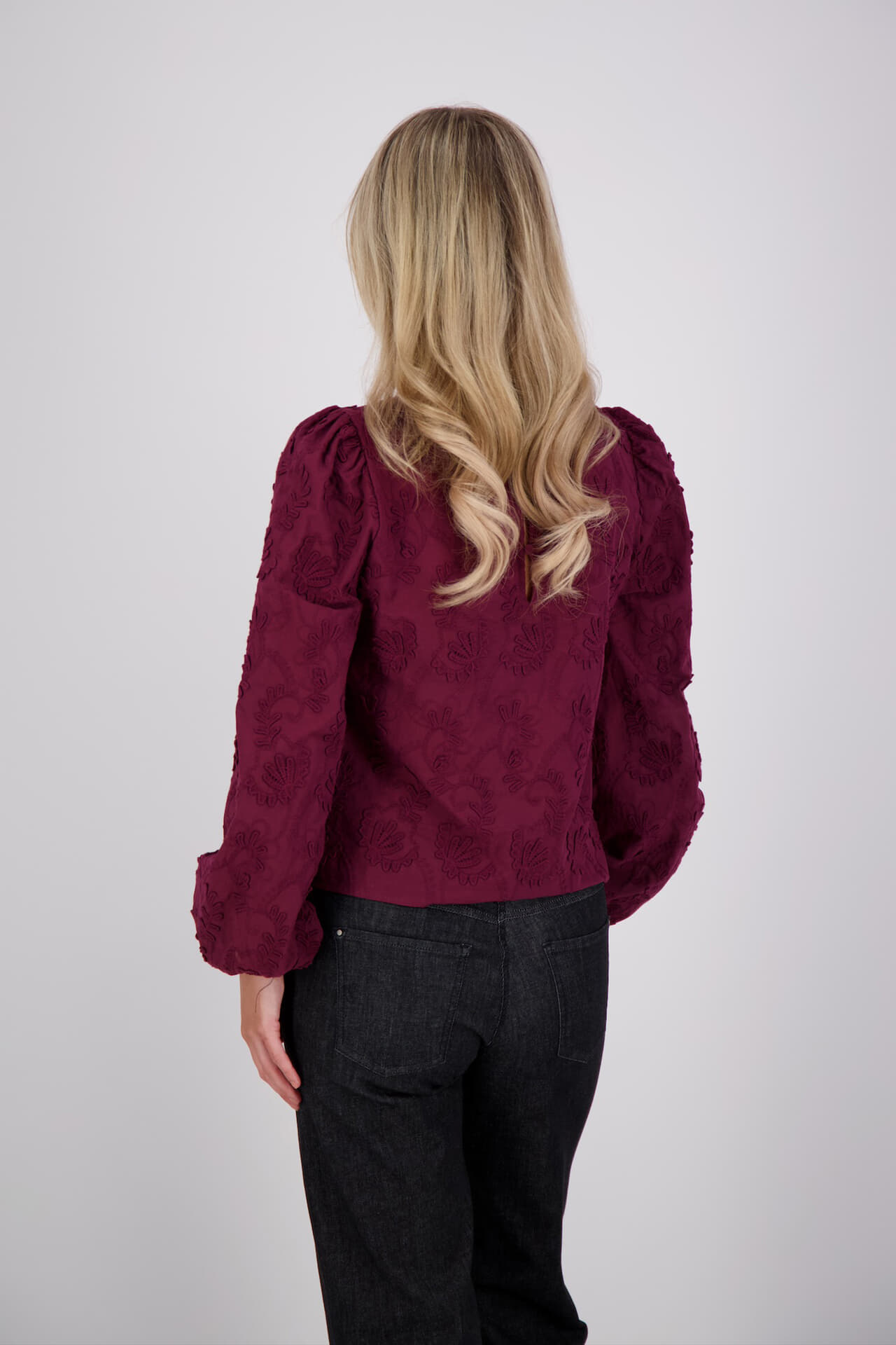 Object Top Mya Bordeaux Rood dames