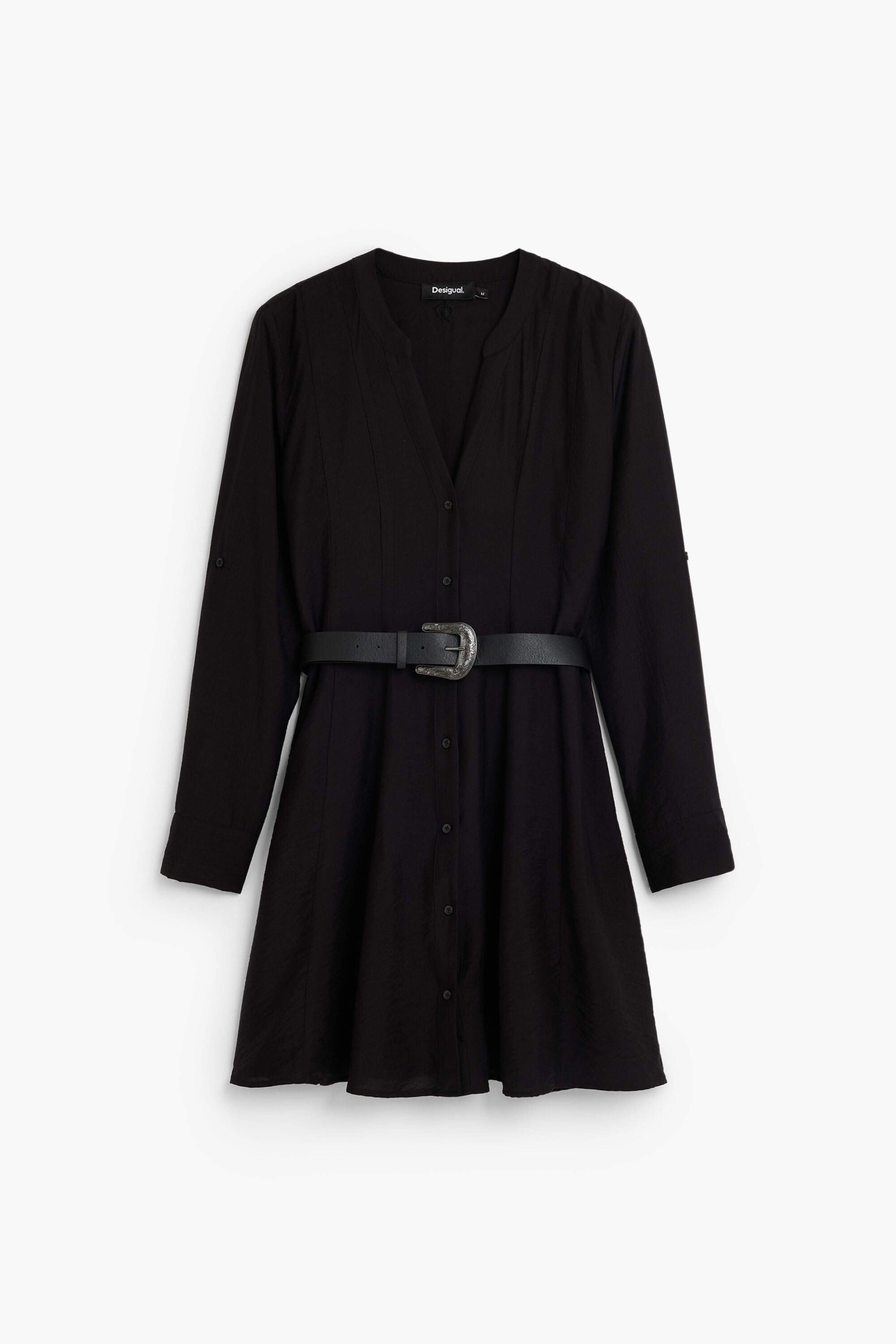 Desigual Overhemdjurk met riem