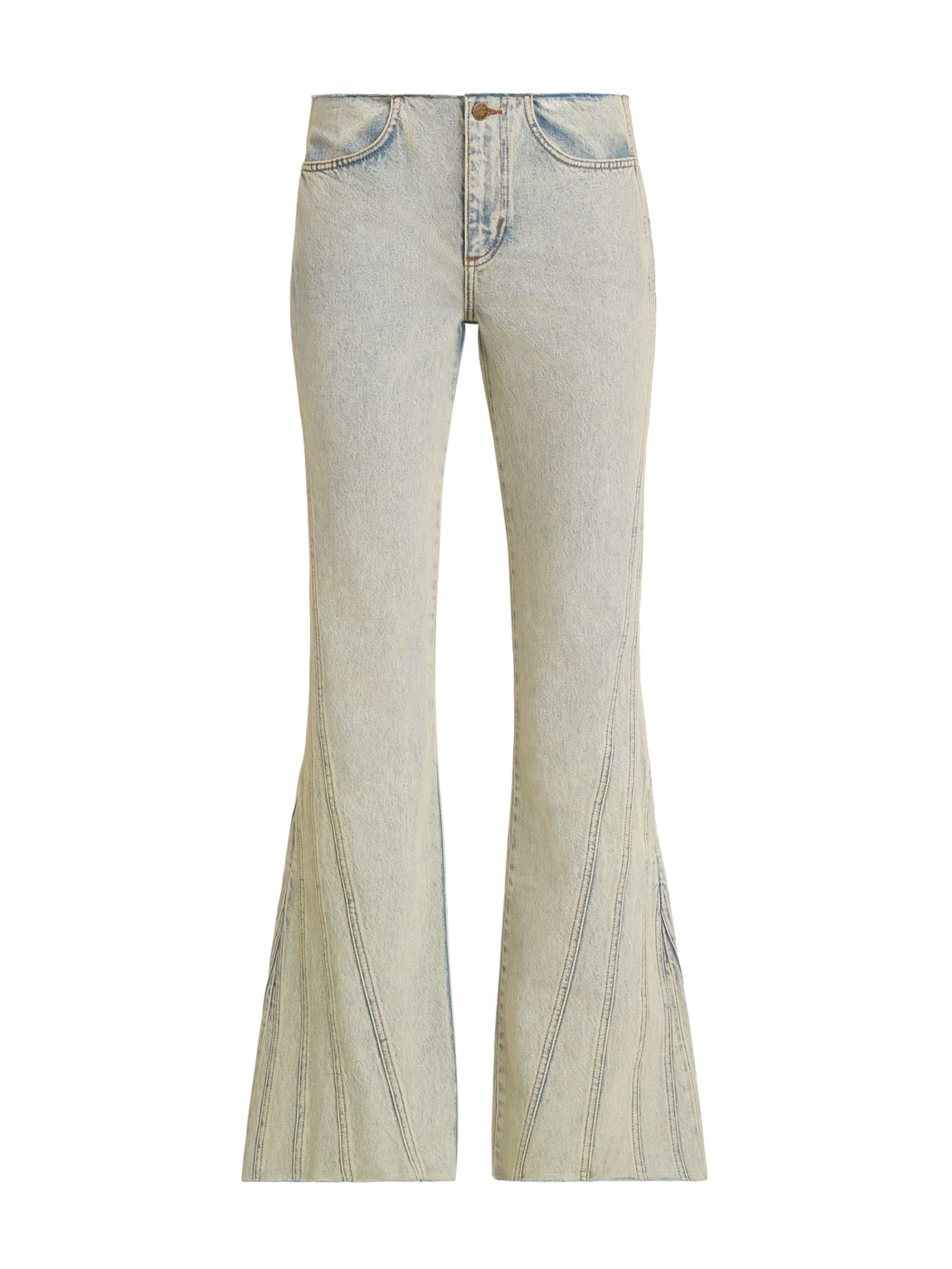 Guess Wijd Uitlopende Jeans Lage Taille in blauw