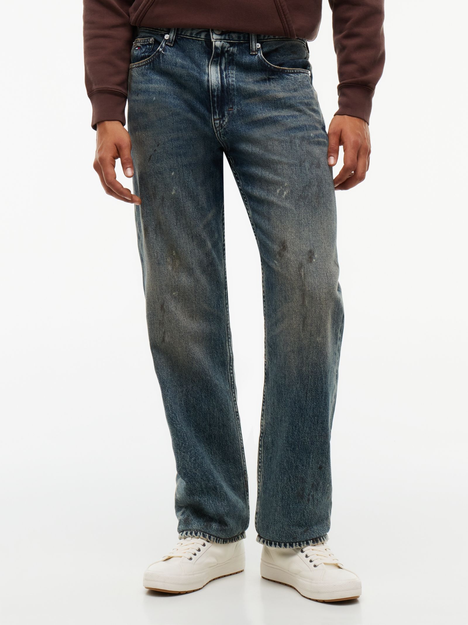 Tommy Jeans Otis regular straight leg jeans met whiskers