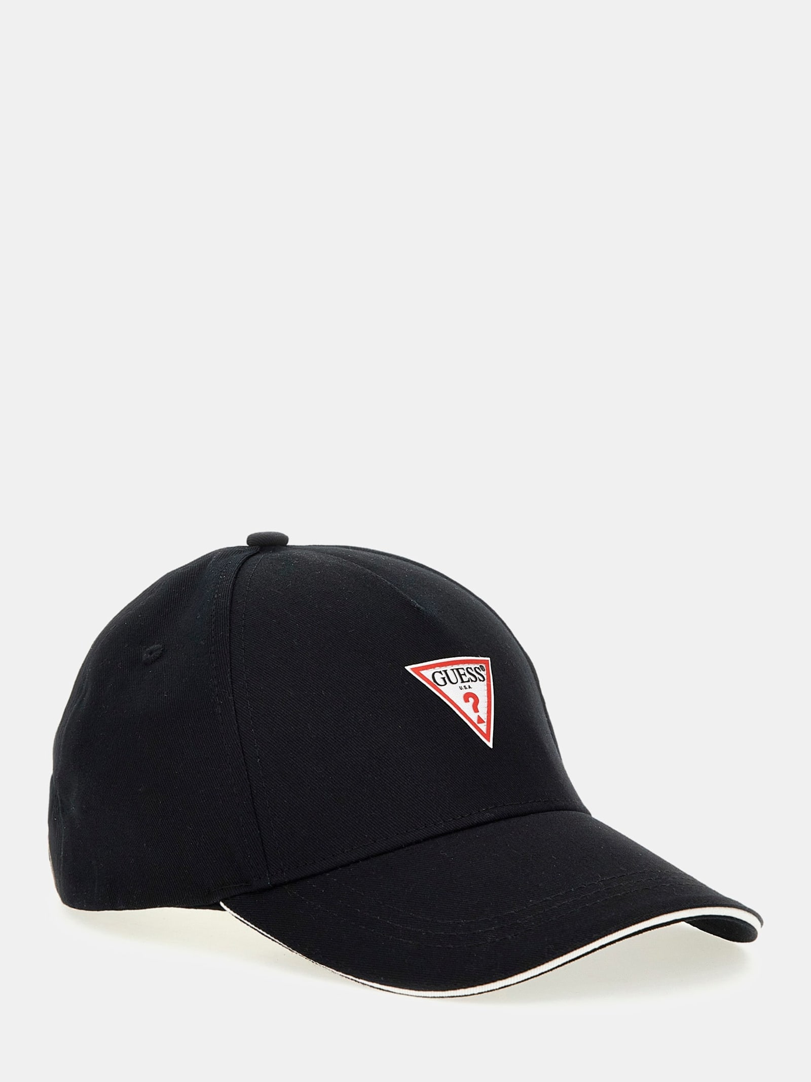 Guess Driehoek Logo Pet in zwart