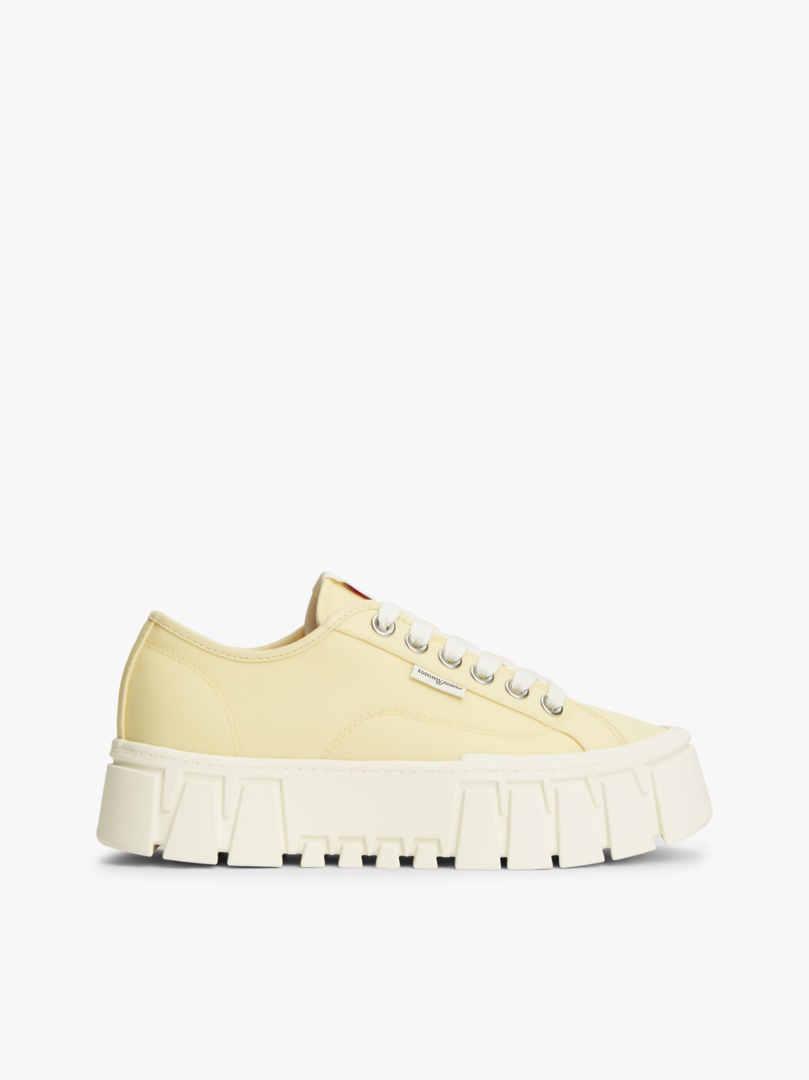 Tommy Jeans Platformsneaker met logo in geel