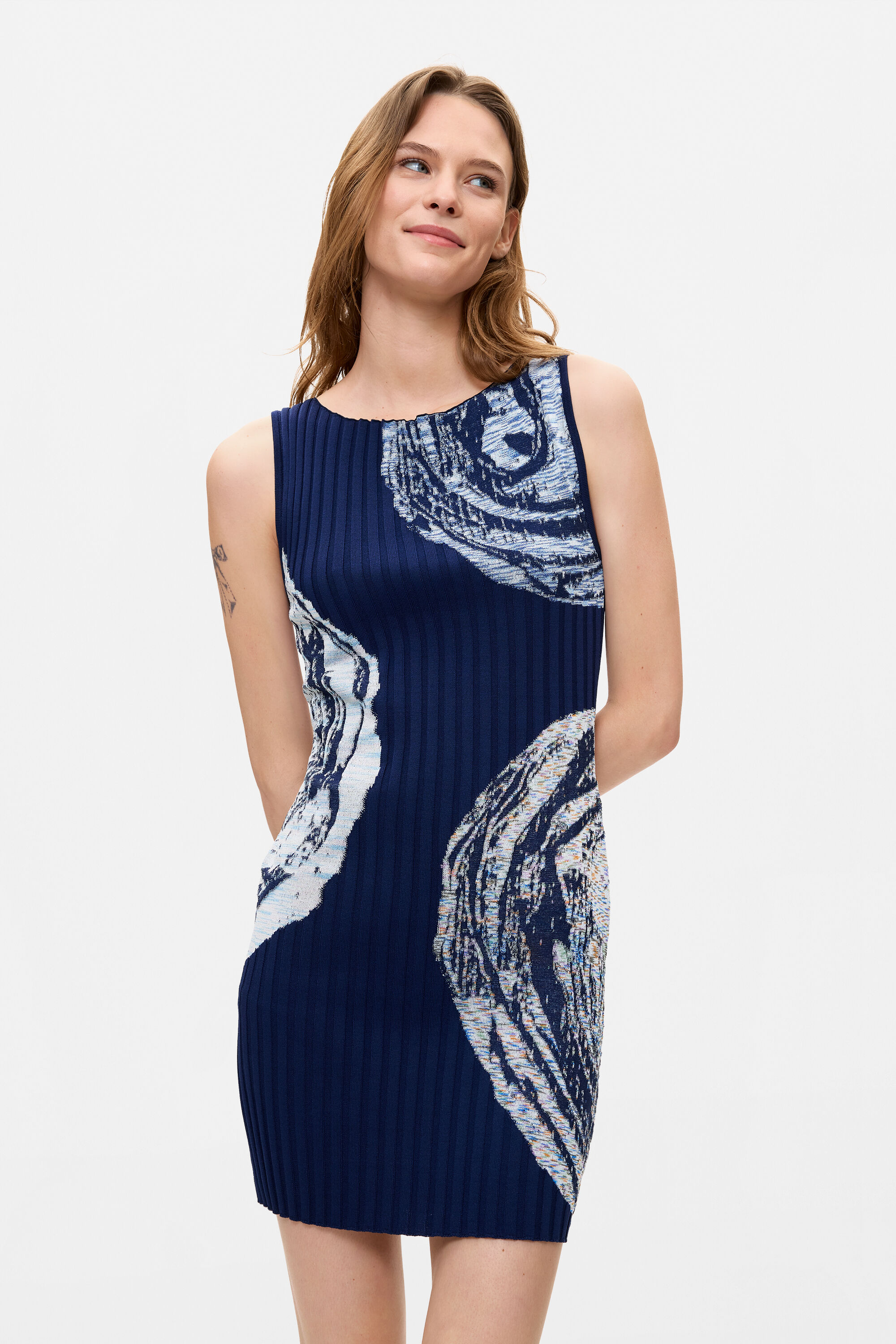 Desigual Mouwloze jurken met print