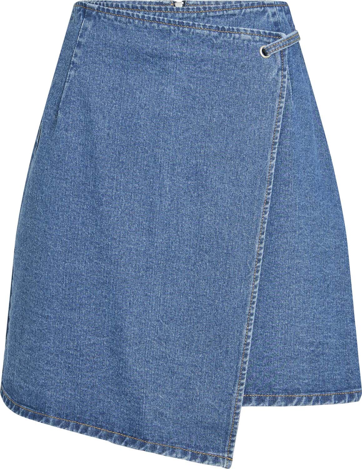 Vila Spijkerok Paige HW Wrap Jeans dames